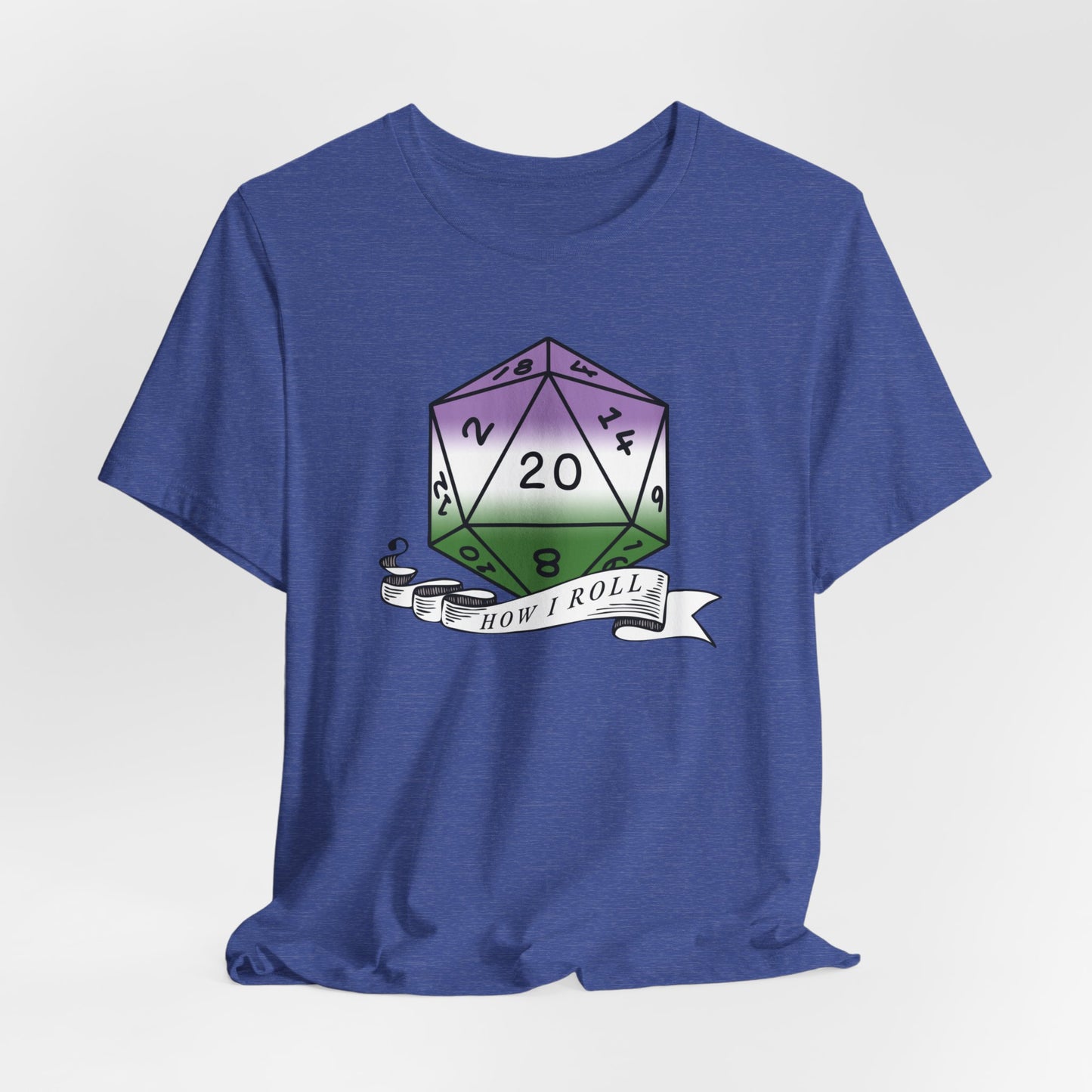 Genderqueer Pride | This Is How I Roll | D20 Pride Unisex T-Shirt