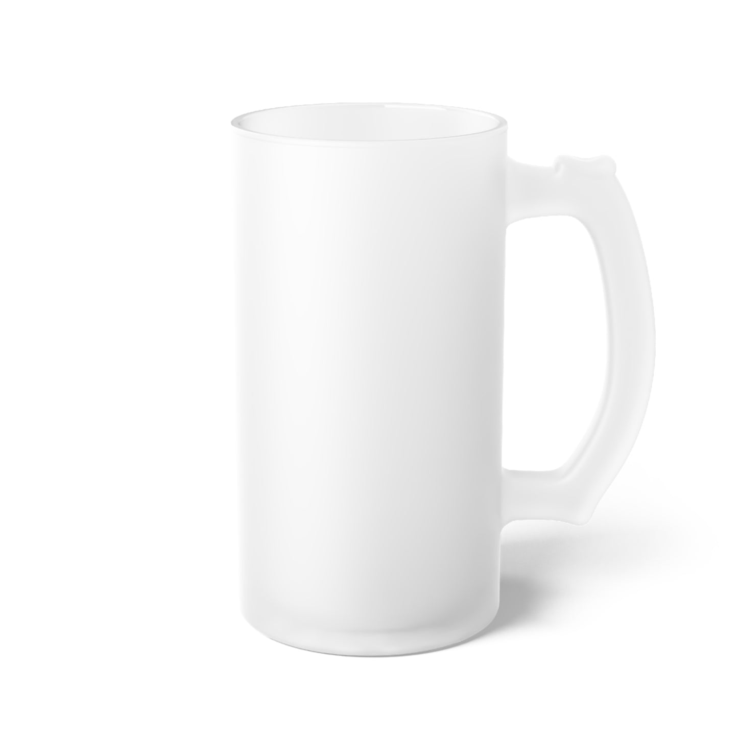 D20 Pride Flag How I Roll Frosted Glass Beer Mug 16 oz