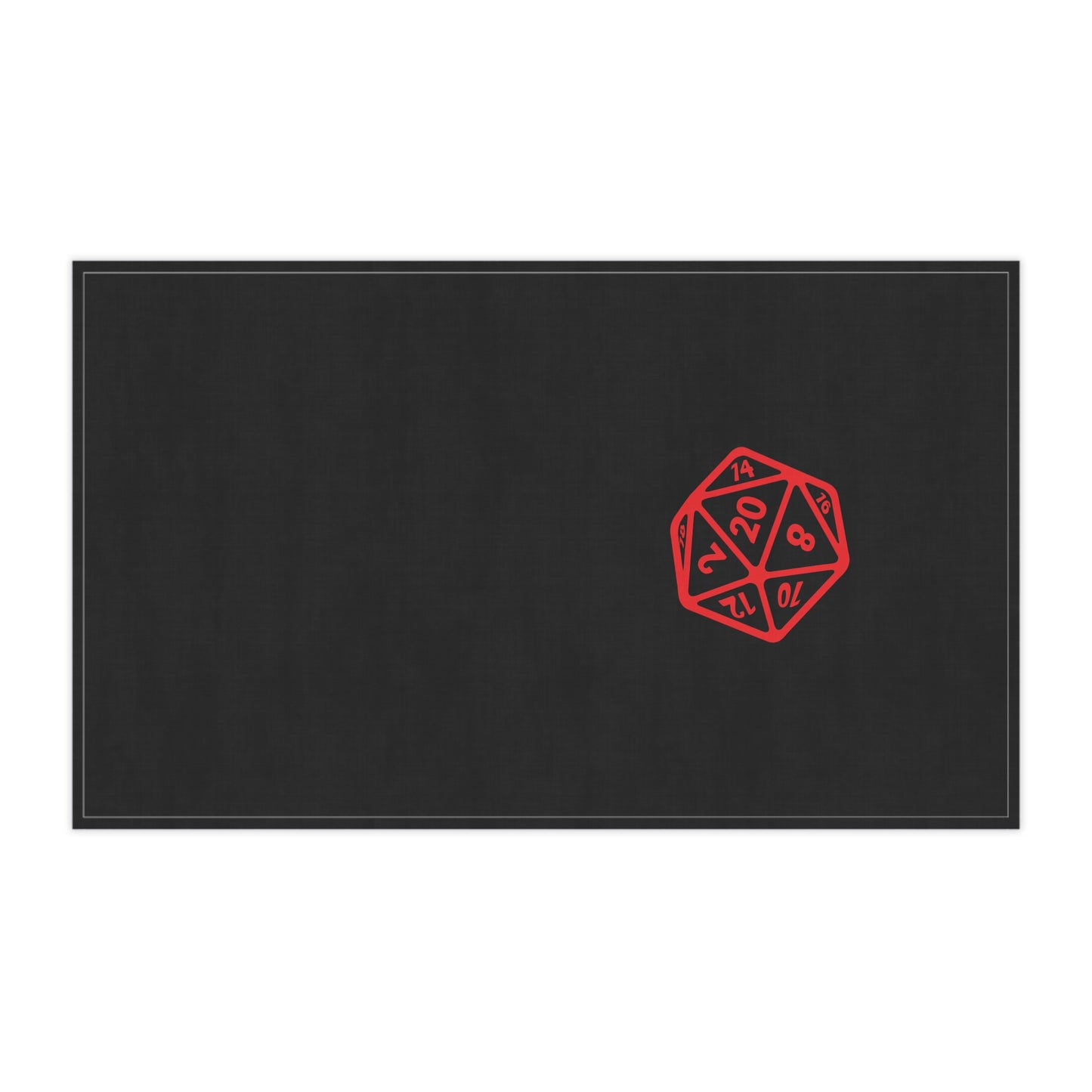 D20 Dice Tea Towels, Gamer Gift, Dungeons and Dragons Kitchen Towel, Nerdy Gaming Decor, Cotton Twill Towel