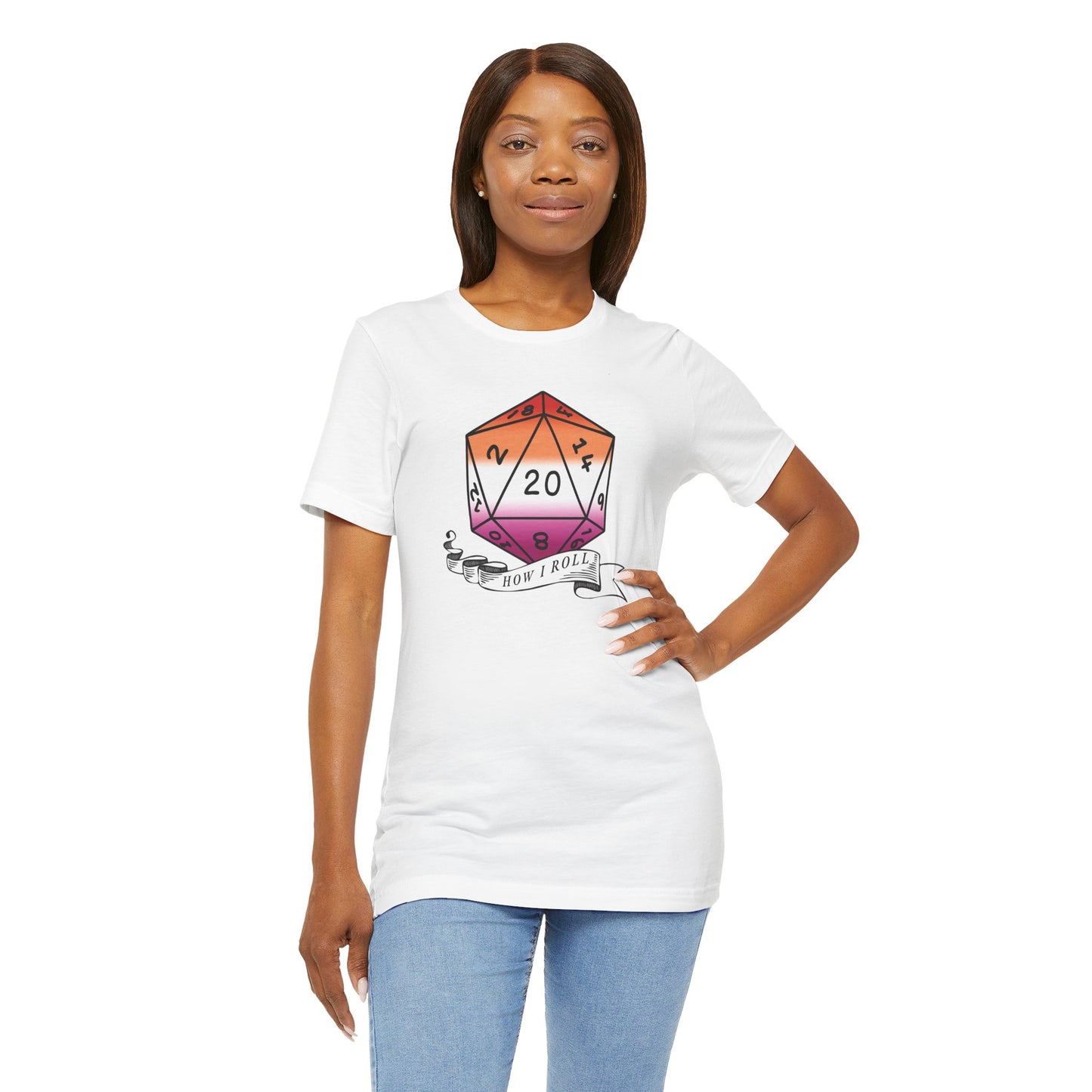 Lesbian Pride | This Is How I Roll | D20 Pride Unisex T-Shirt