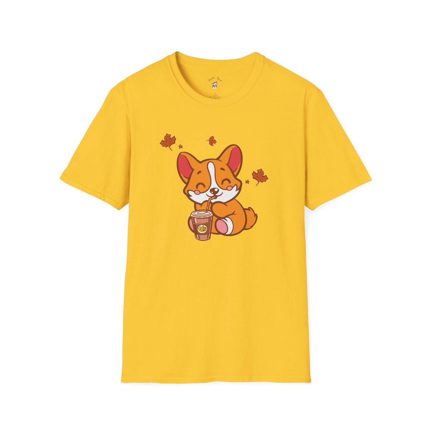 Cute Corgi, Coffee Lover tee Shirt, Halloween Fall