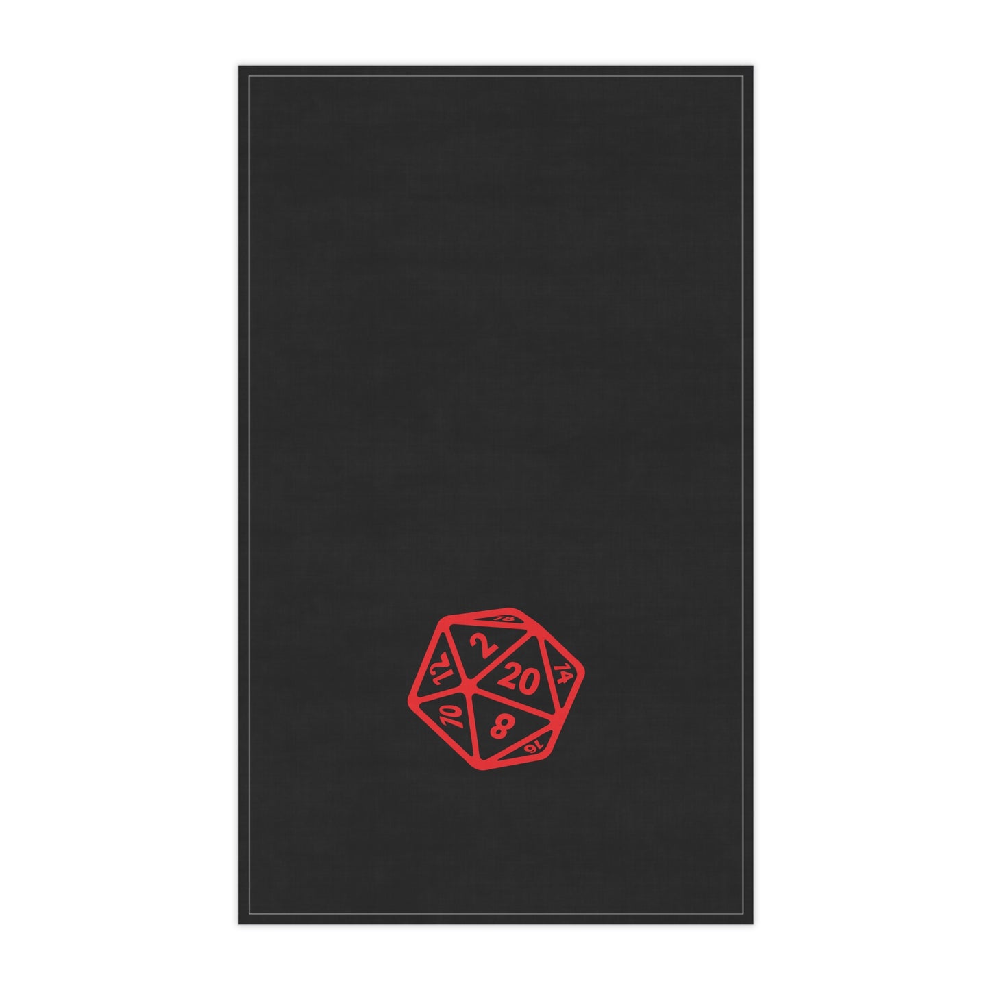 D20 Dice Tea Towels, Gamer Gift, Dungeons and Dragons Kitchen Towel, Nerdy Gaming Decor, Cotton Twill Towel