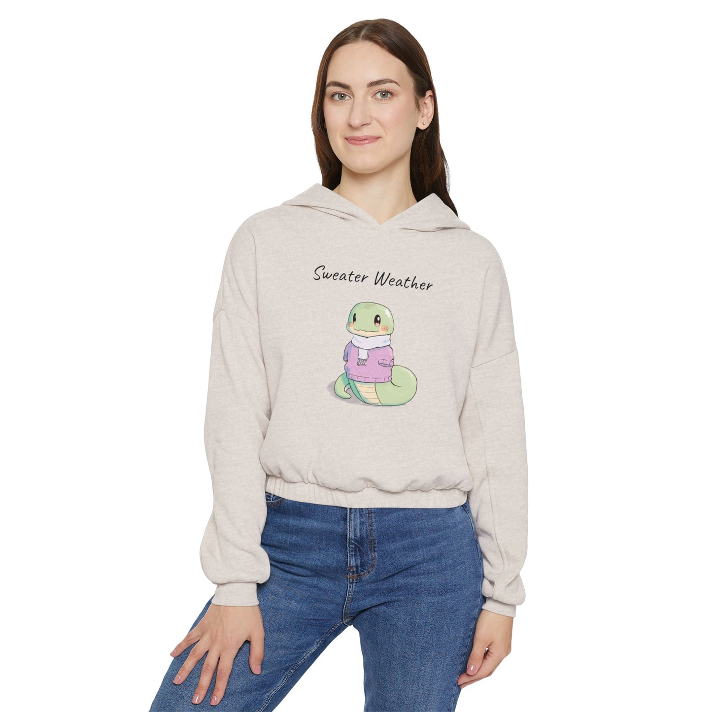 Snake Lover Women's 90's Retro Fit Cinched Waist Hoodie