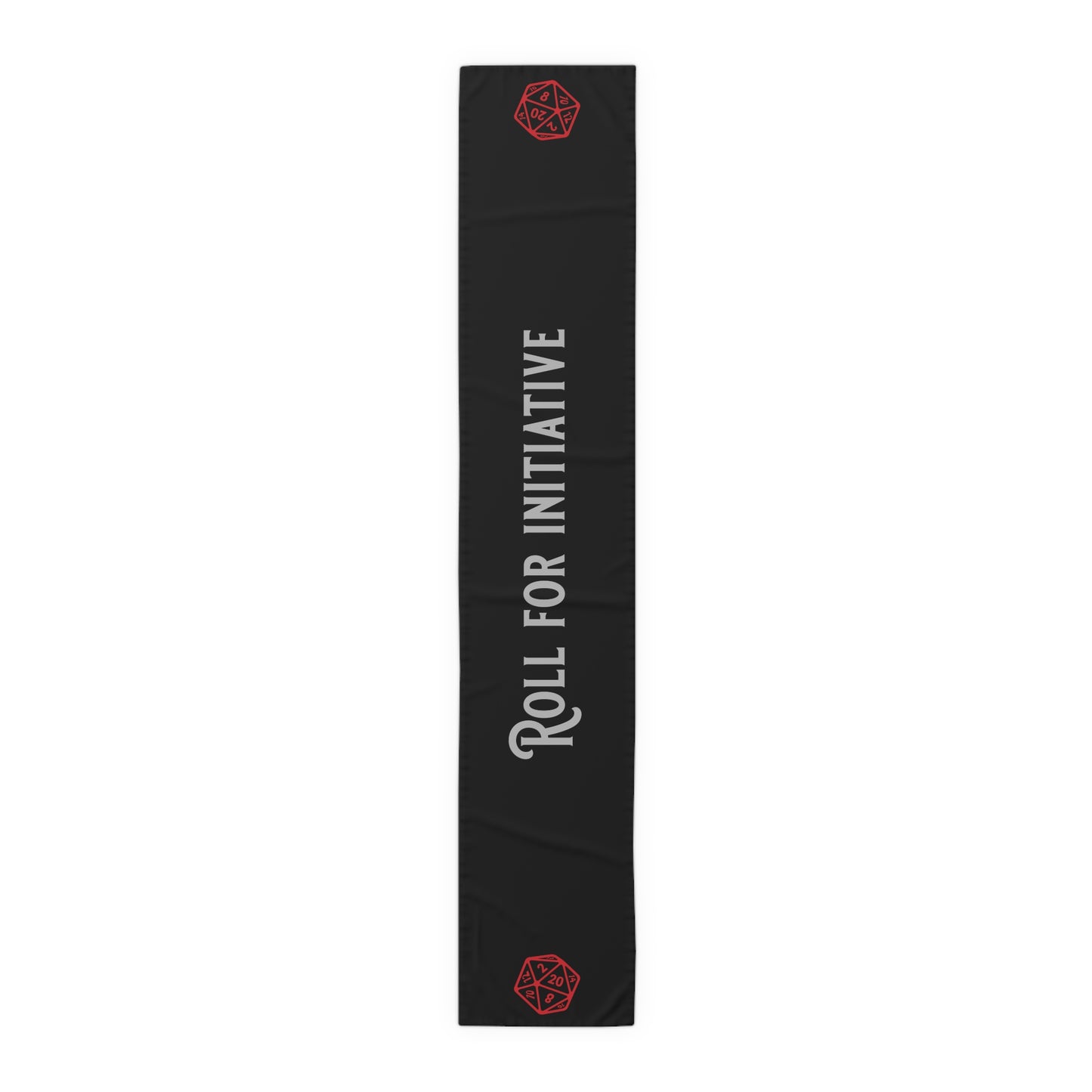 D20 Roll For Initiative Table Runner, Game Night, DnD Table. Gaming Table, (Cotton, Poly)