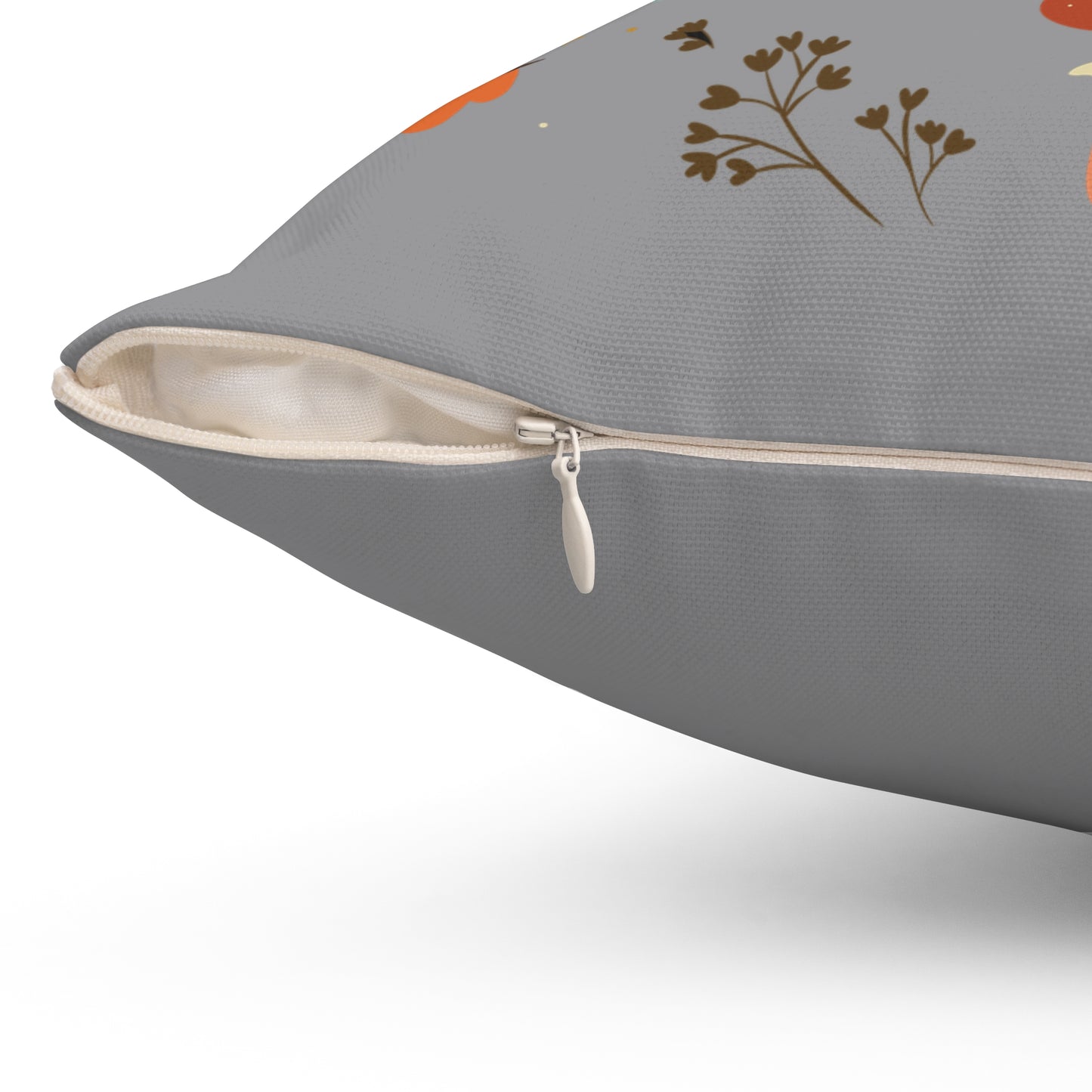 Cottagecore Dark Academia Luna Moth and Mushrooms Throw Pillow