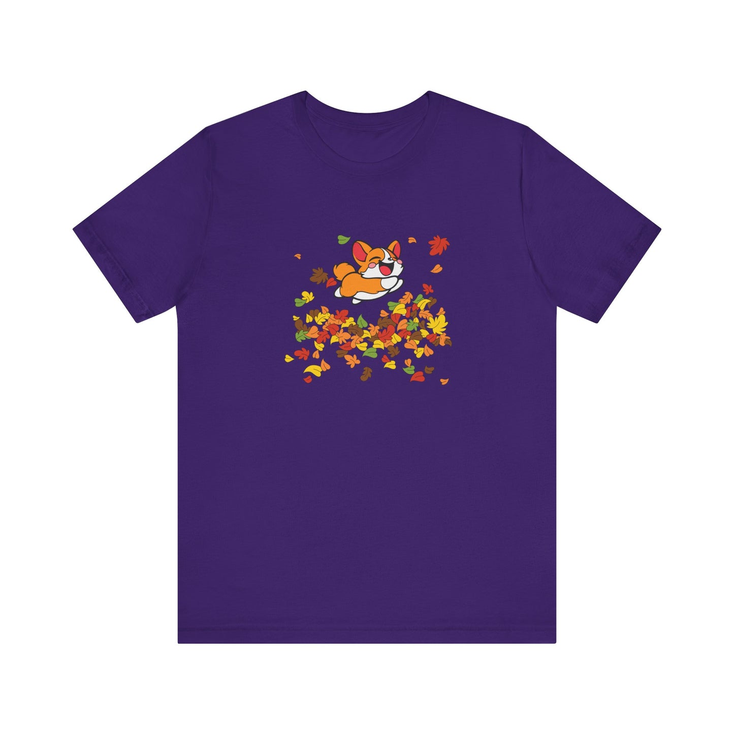Cute Corgi Fall Autumn Leaves T-Shirt