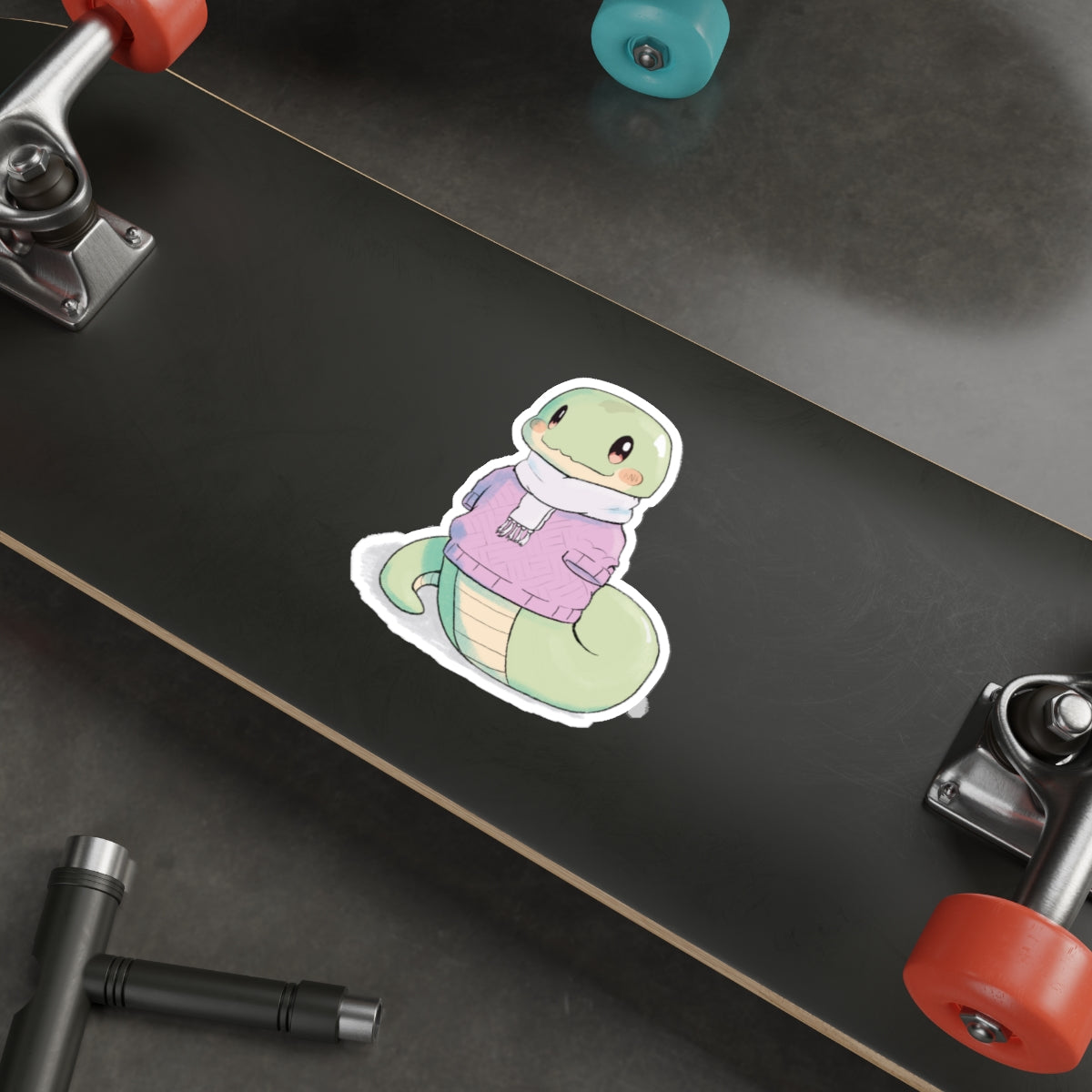 Cute Snake Die-Cut Sticker