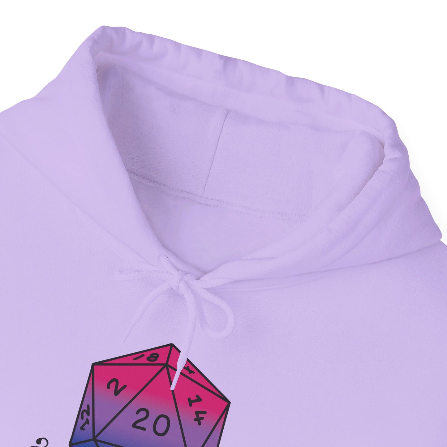 Nerdy Bisexual Pride | How I Roll | Pride Flag D20 Hoodie | Unisex Heavy Blend™ Hooded Sweatshirt
