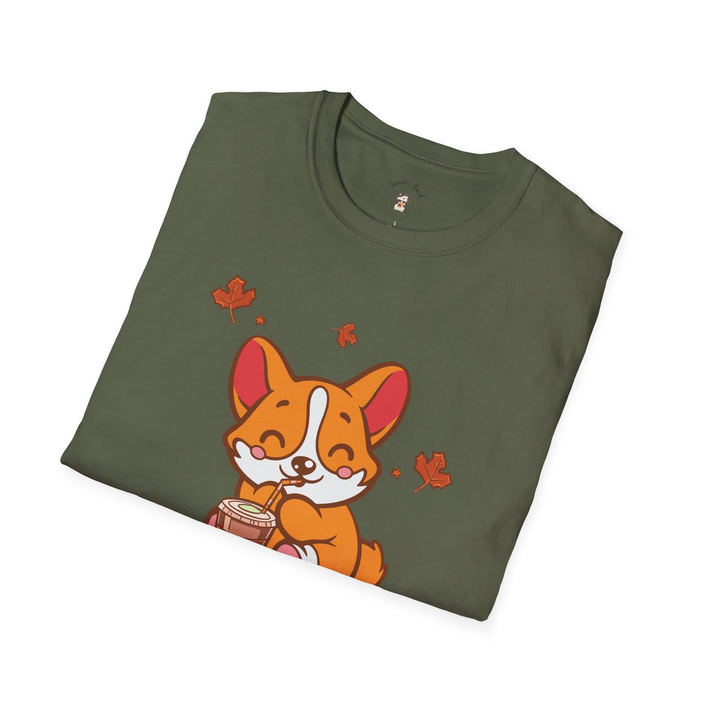 Cute Corgi, Coffee Lover tee Shirt, Halloween Fall