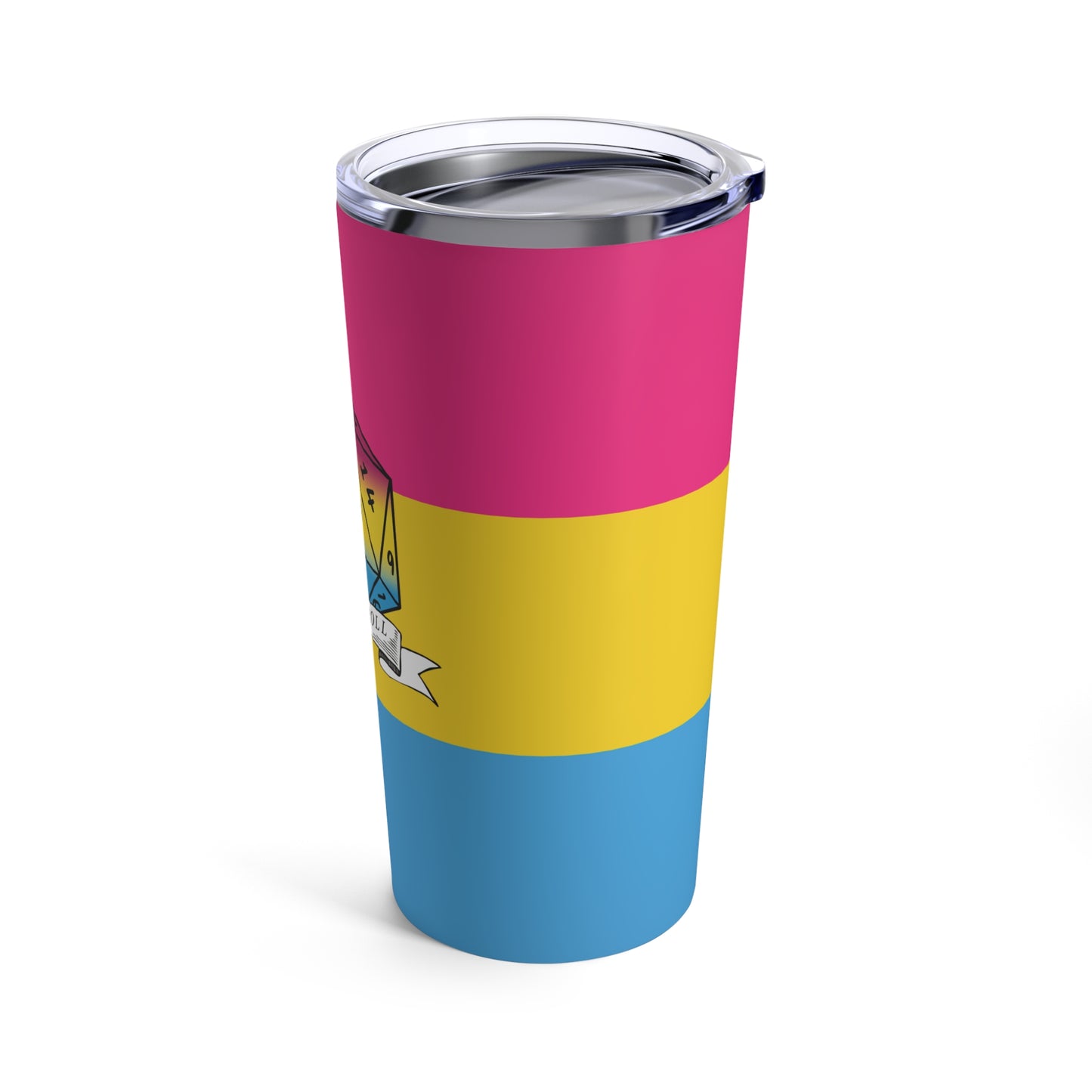 Nerdy Pansexual Pride Tumbler | How I Roll | 20 oz