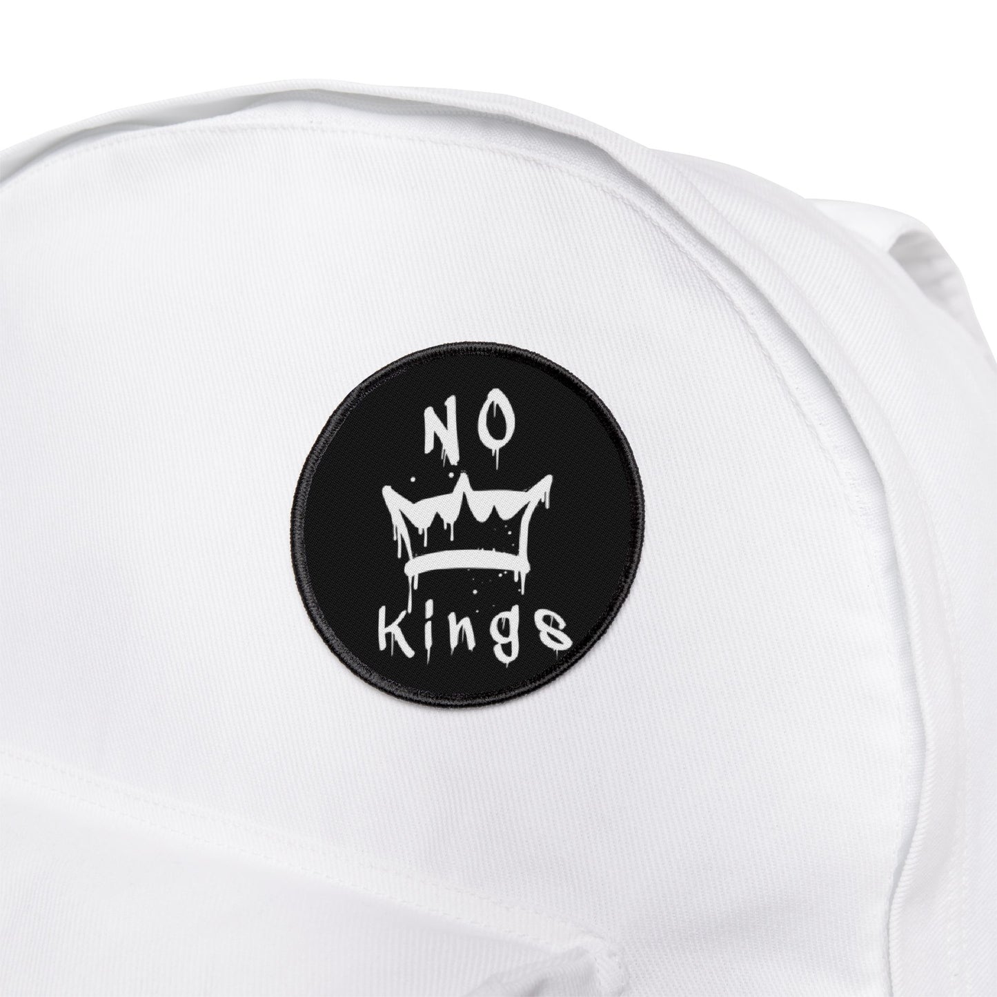 No Kings Anti Trump Iron On Patches, Backpack Jacket DIY Patch, Political Protest Activist Gift, Resistance IronOn Applique Badge, Shirt Hat