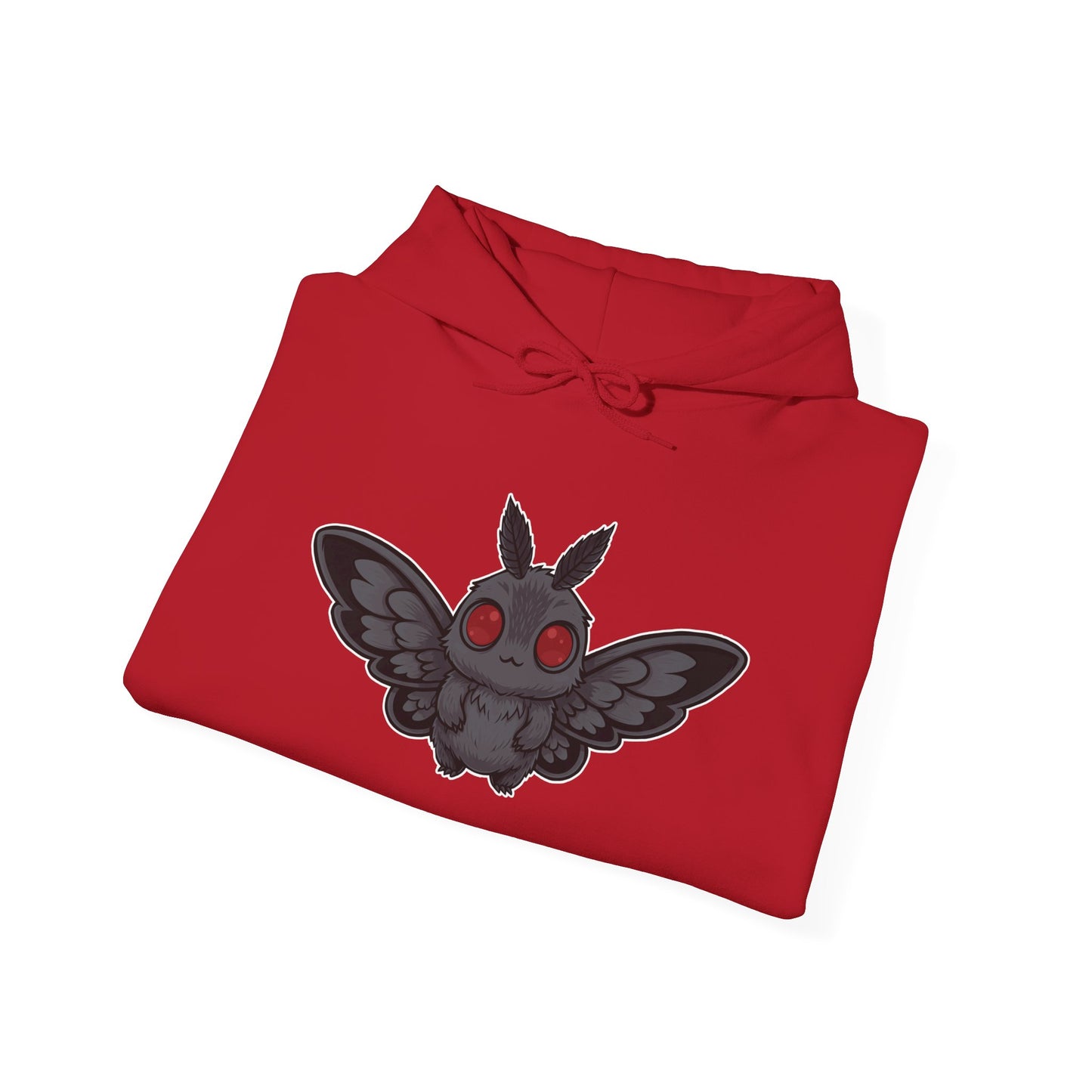 Chibi Mothman Hoodie, Casual Wear, Gift, Halloween, Cozy Night Pullover Sweatshirt, Unique Apparel