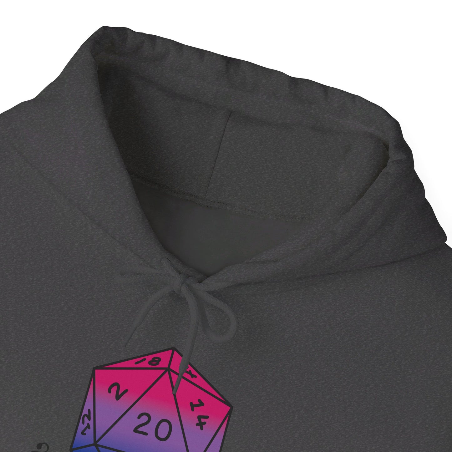 Nerdy Bisexual Pride | How I Roll | Pride Flag D20 Hoodie | Unisex Heavy Blend™ Hooded Sweatshirt
