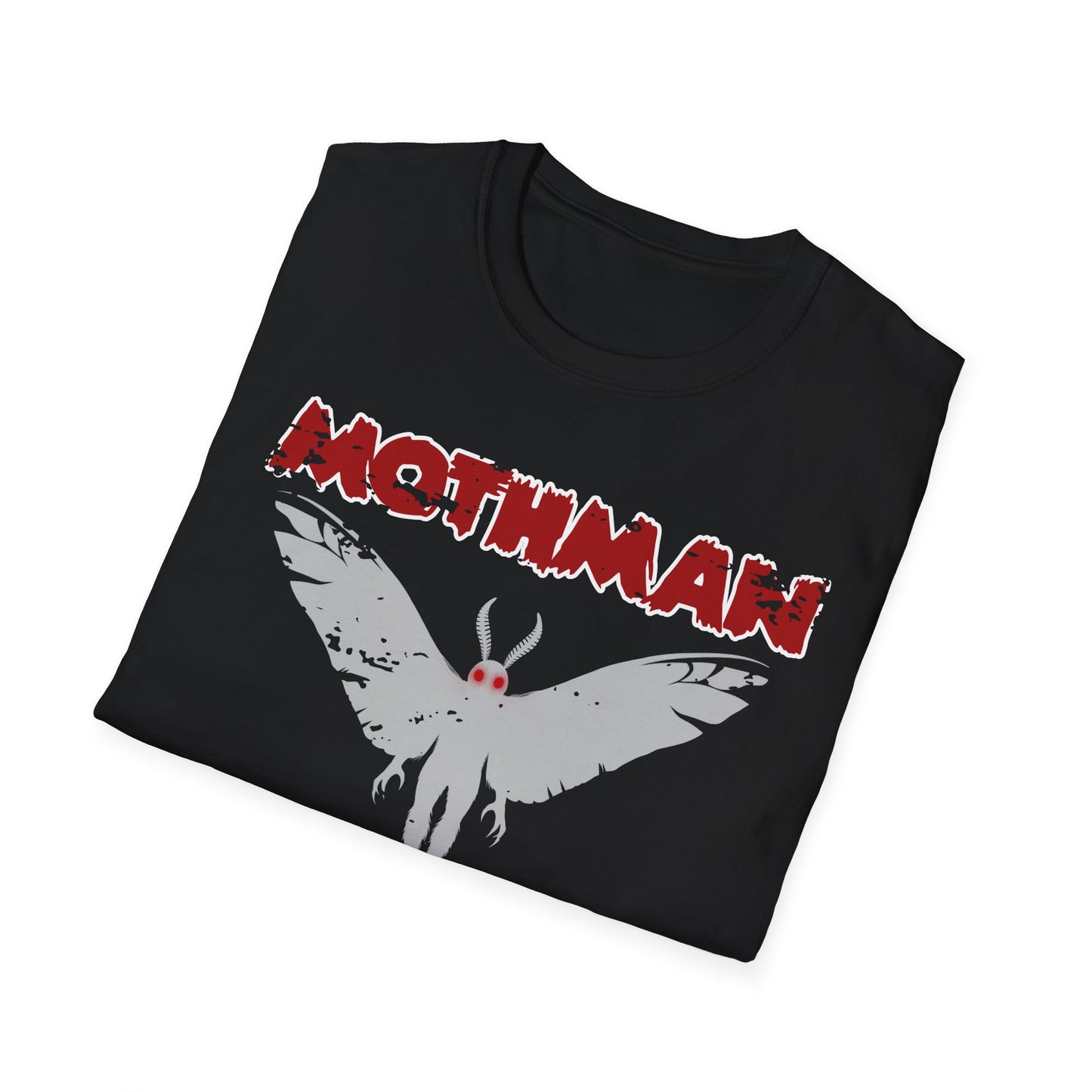 Cryptid Fan Shirt, Mothman Tee, Horror Graphic T-Shirt, Halloween Shirt, Grunge Style