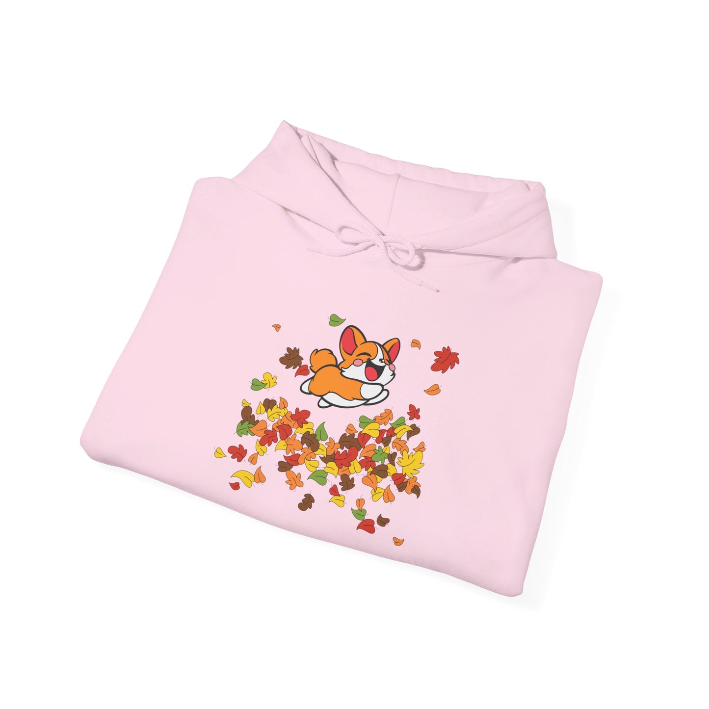 Cute Corgi Fall Autumn Leaves Hoodie