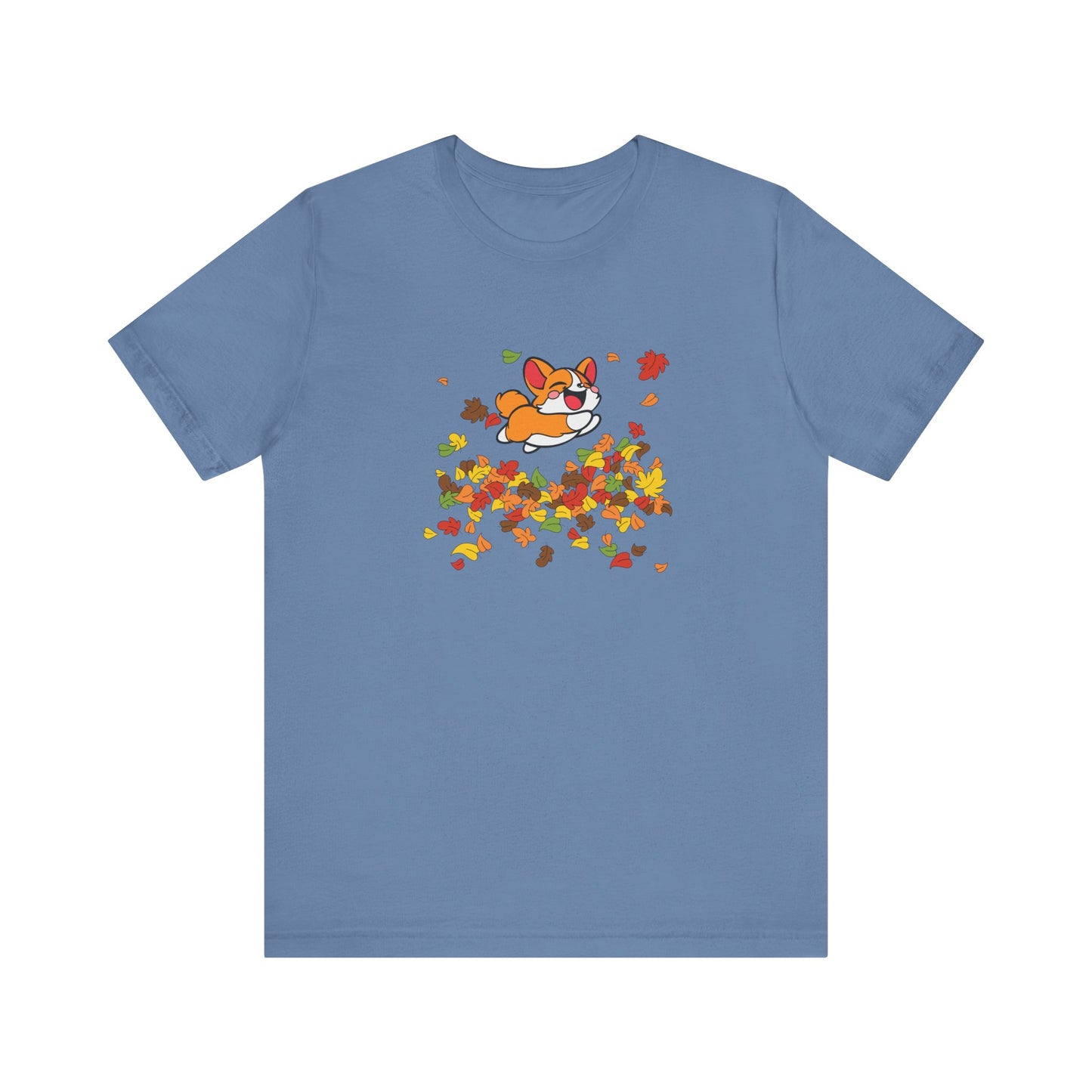 Cute Corgi Fall Autumn Leaves T-Shirt