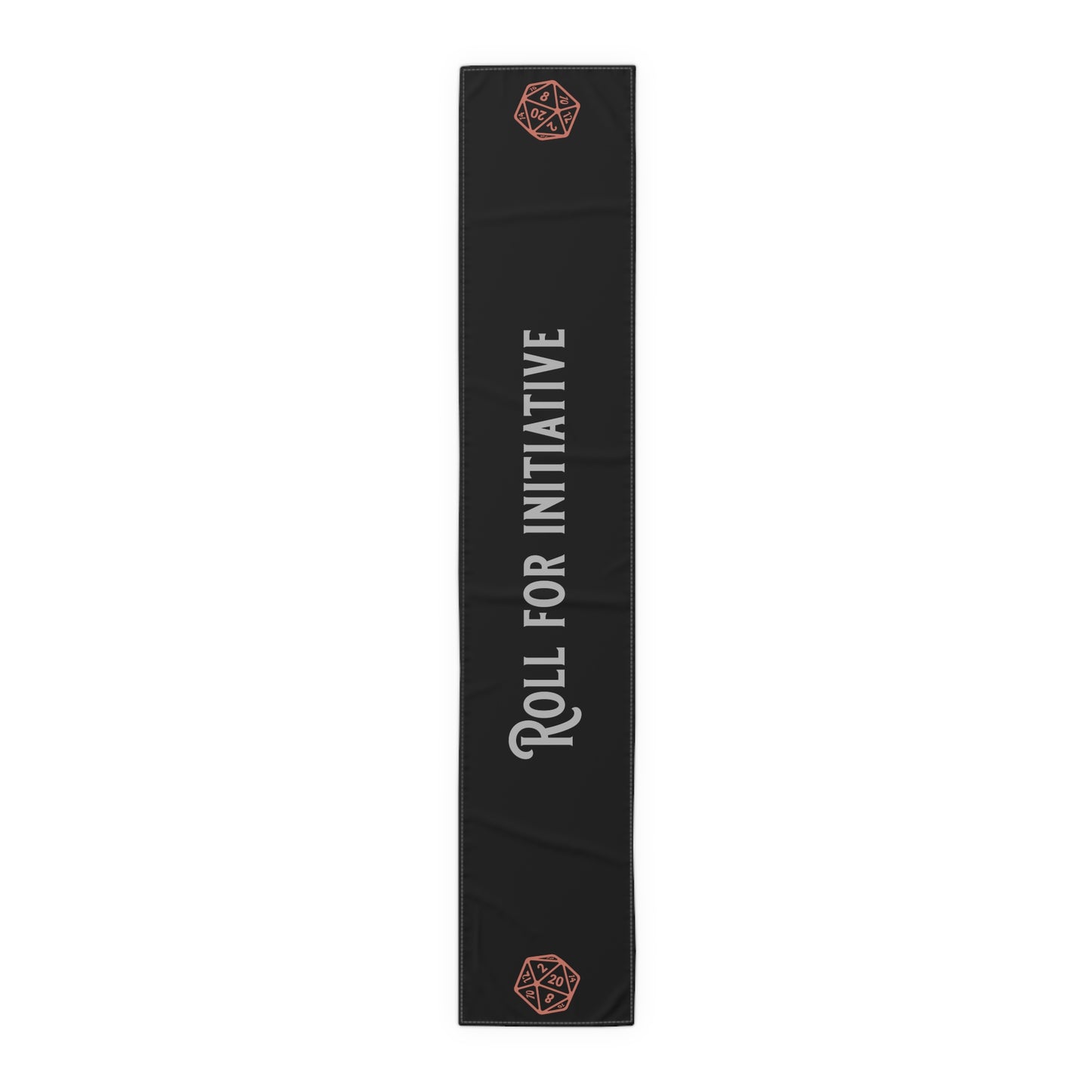 D20 Roll For Initiative Table Runner, Game Night, DnD Table. Gaming Table, (Cotton, Poly)