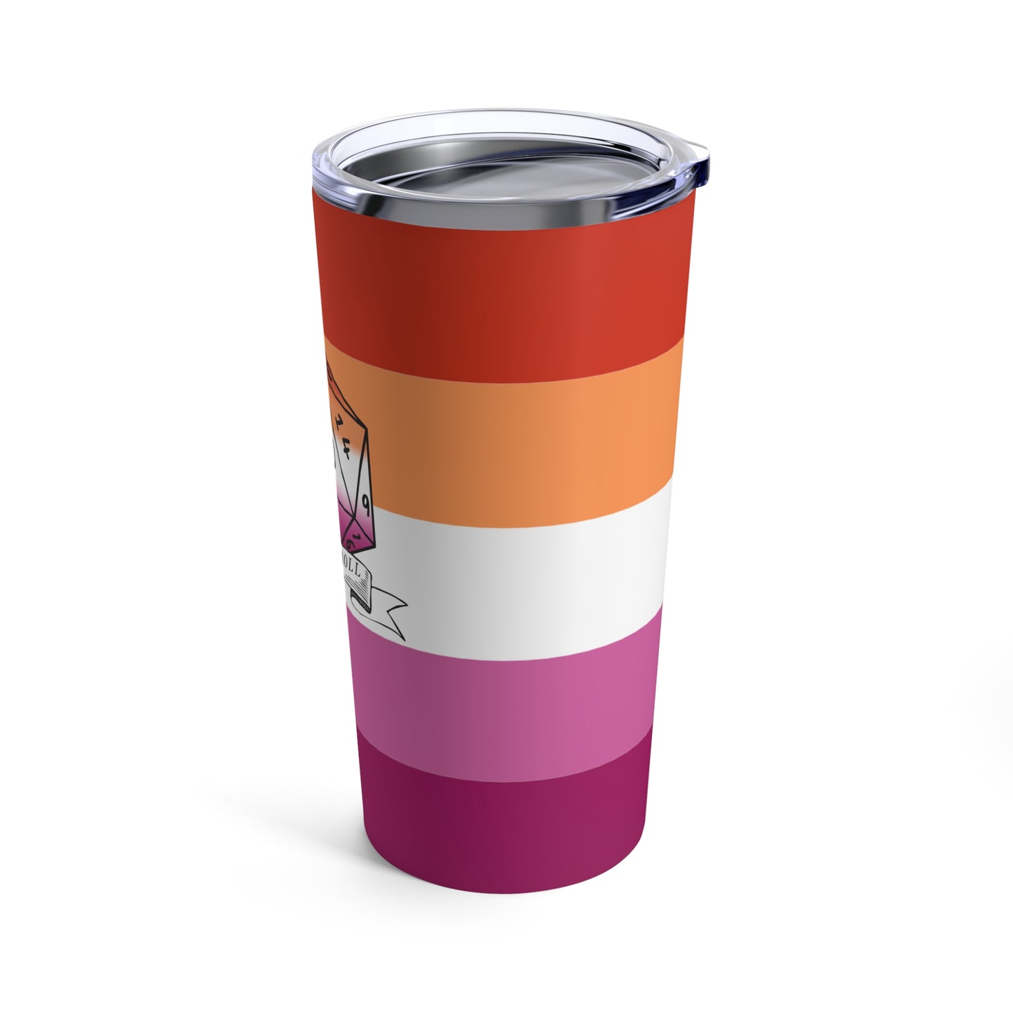 Nerdy Lesbian Pride Tumbler | How I Roll | 20 oz
