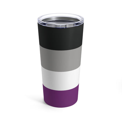 Nerdy Asexual Pride Tumbler | How I Roll | Ace Gift | 20 oz