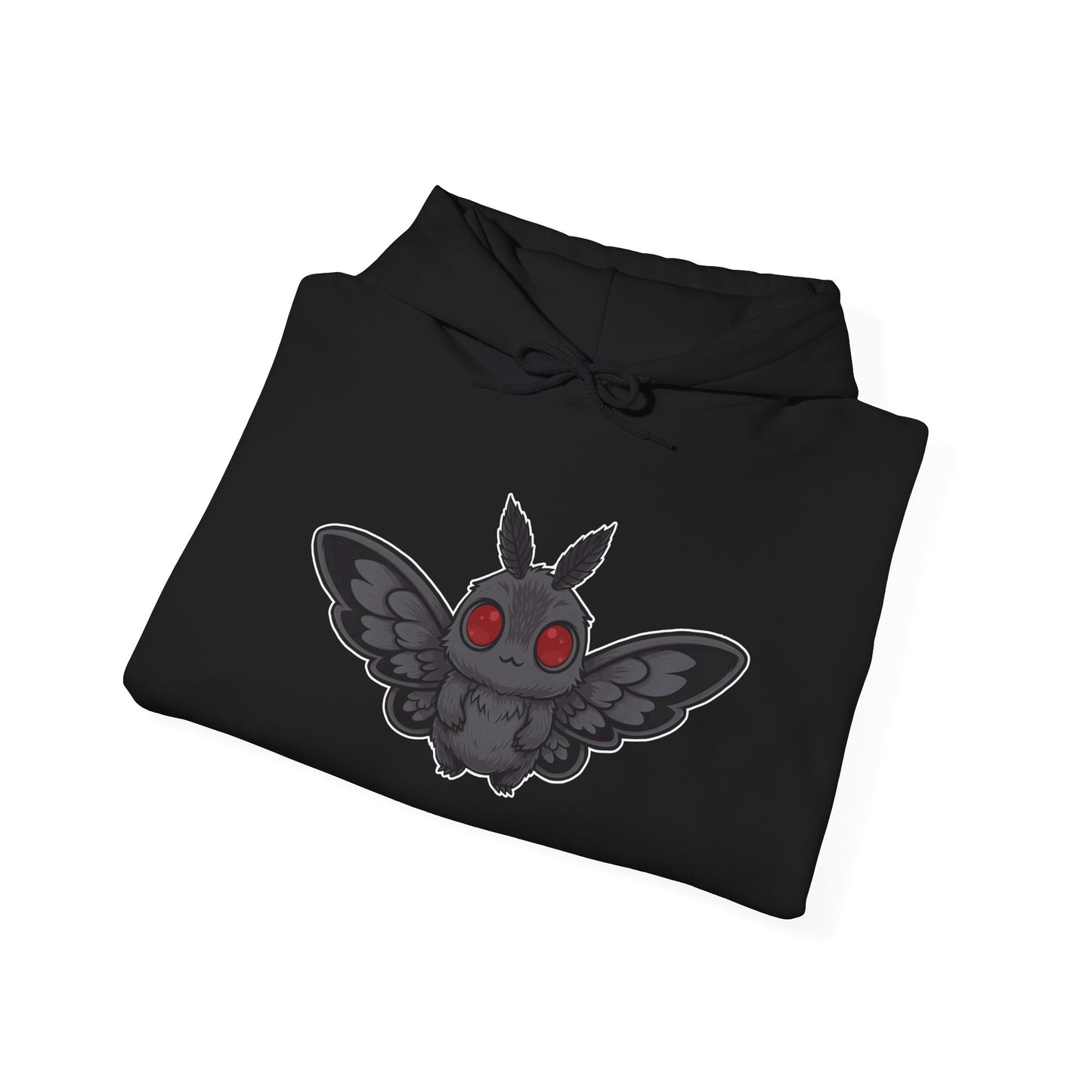 Chibi Mothman Hoodie, Casual Wear, Gift, Halloween, Cozy Night Pullover Sweatshirt, Unique Apparel
