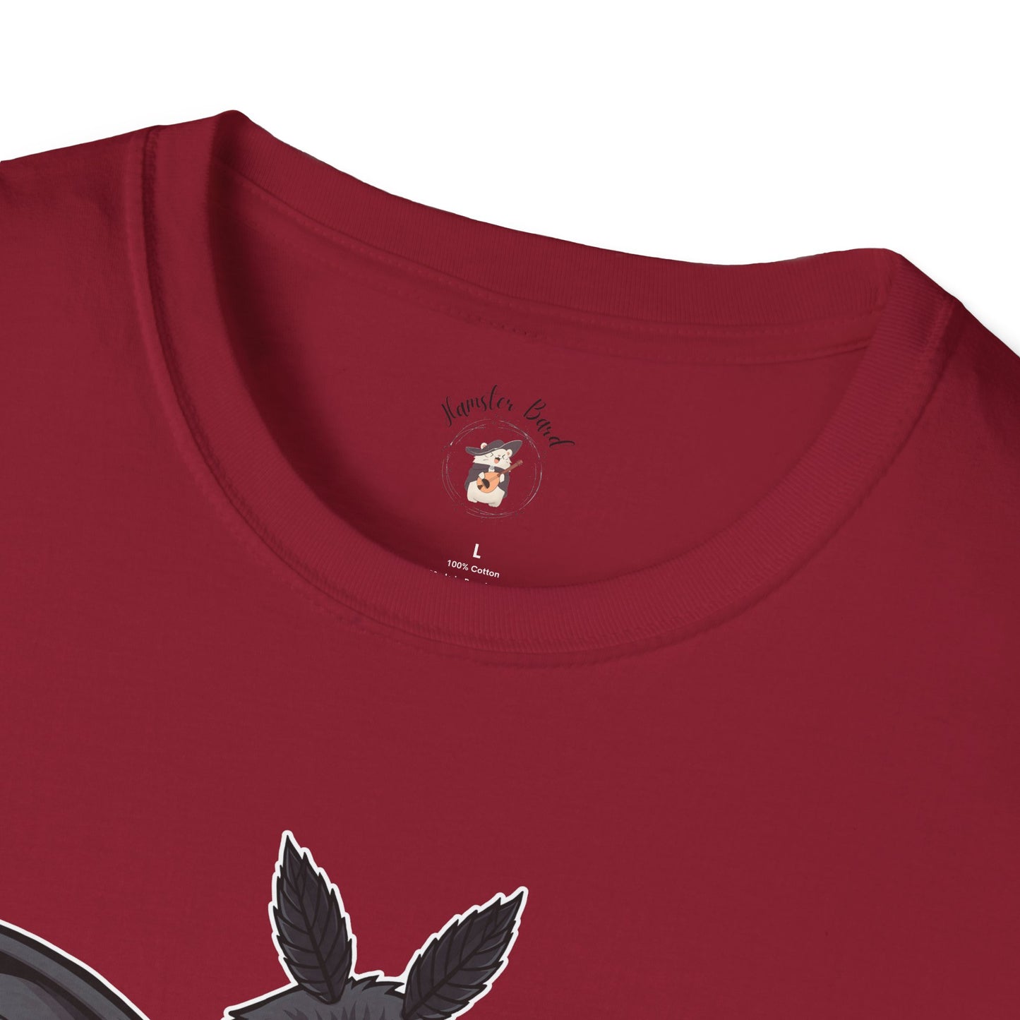 Cute Chibi Mothman T-Shirt, Cryptid Fan Shirt, Horror Graphic Tee, Halloween Gift for Cryptid Enthusiasts, Unisex Softstyle Shirt