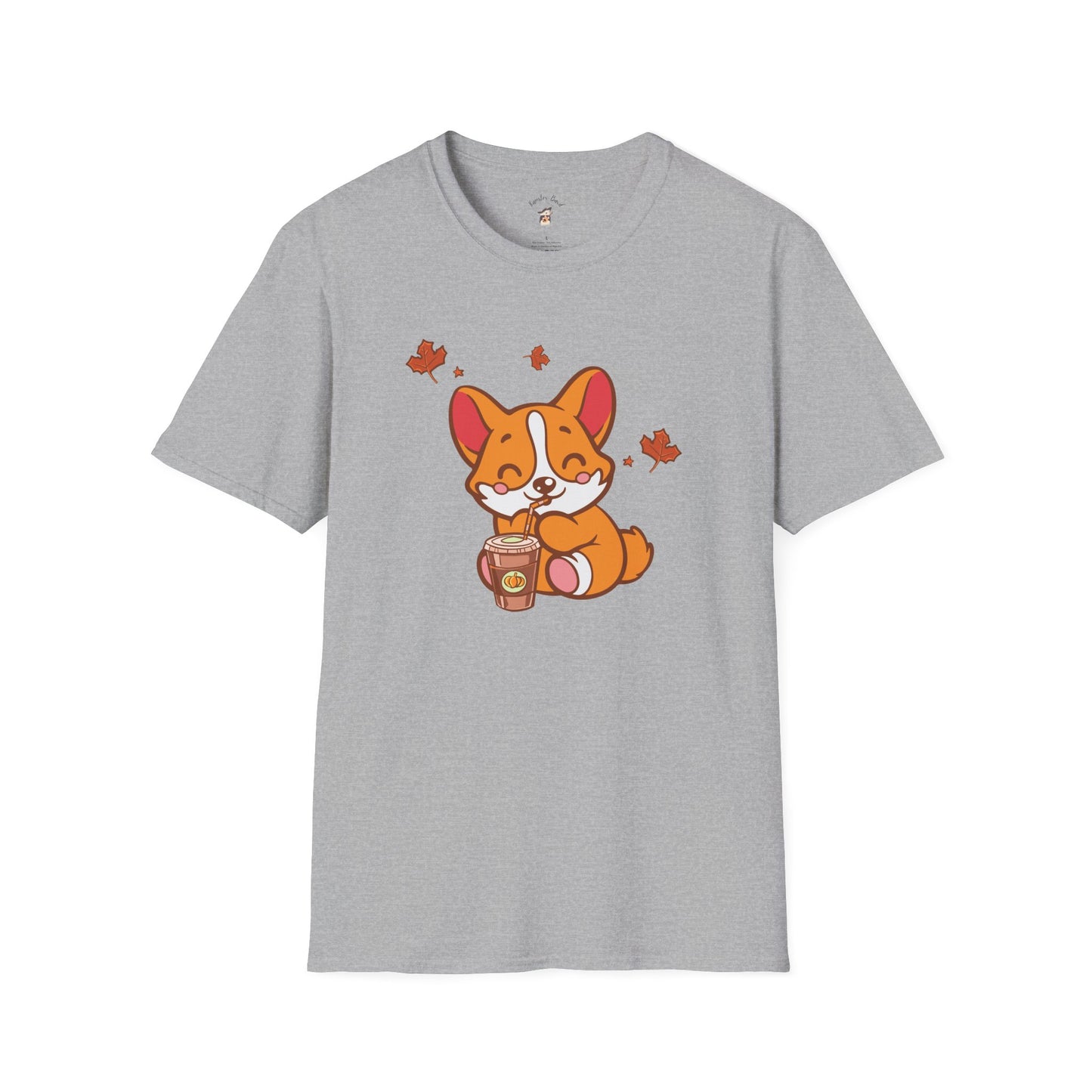Cute Corgi, Coffee Lover tee Shirt, Halloween Fall