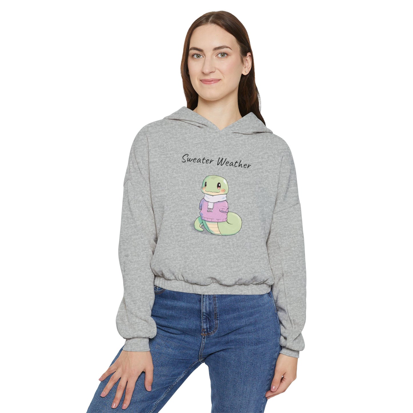 Snake Lover Women's 90's Retro Fit Cinched Waist Hoodie