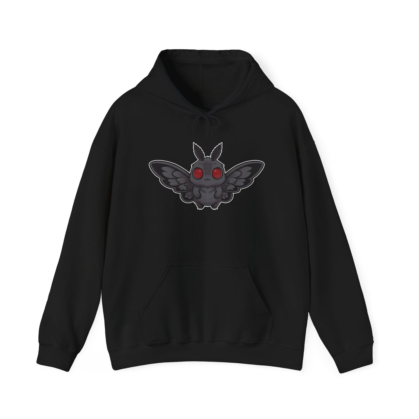 Chibi Mothman Hoodie, Casual Wear, Gift, Halloween, Cozy Night Pullover Sweatshirt, Unique Apparel