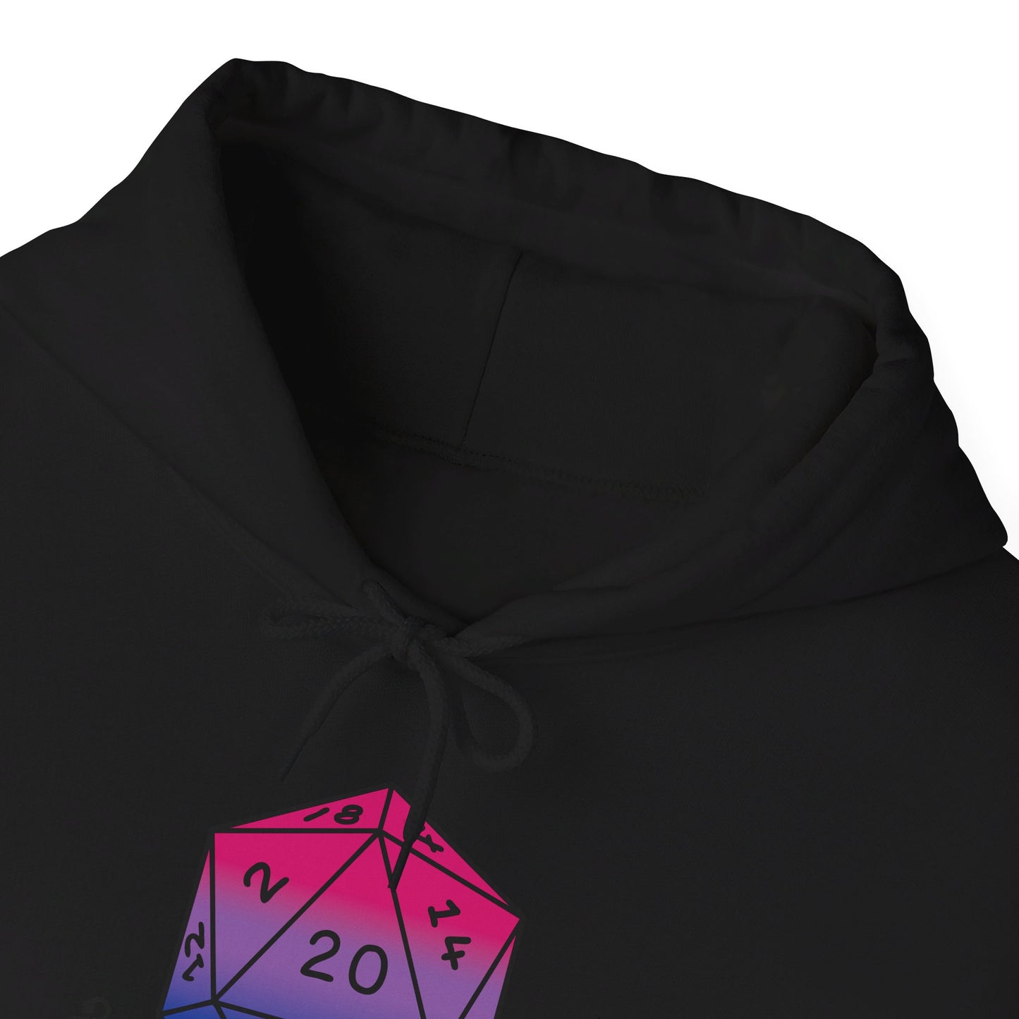 Nerdy Bisexual Pride | How I Roll | Pride Flag D20 Hoodie | Unisex Heavy Blend™ Hooded Sweatshirt