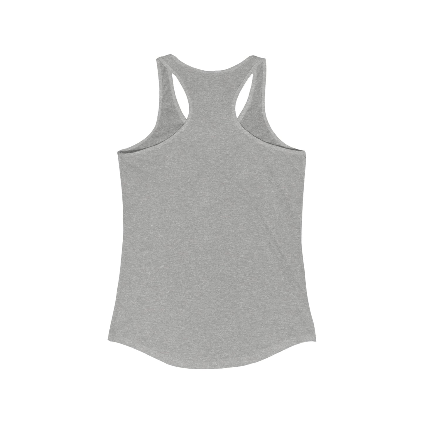 Women's Ideal Racerback Tank, D20 Floral Skeleton Ribcage, Gym Shirt