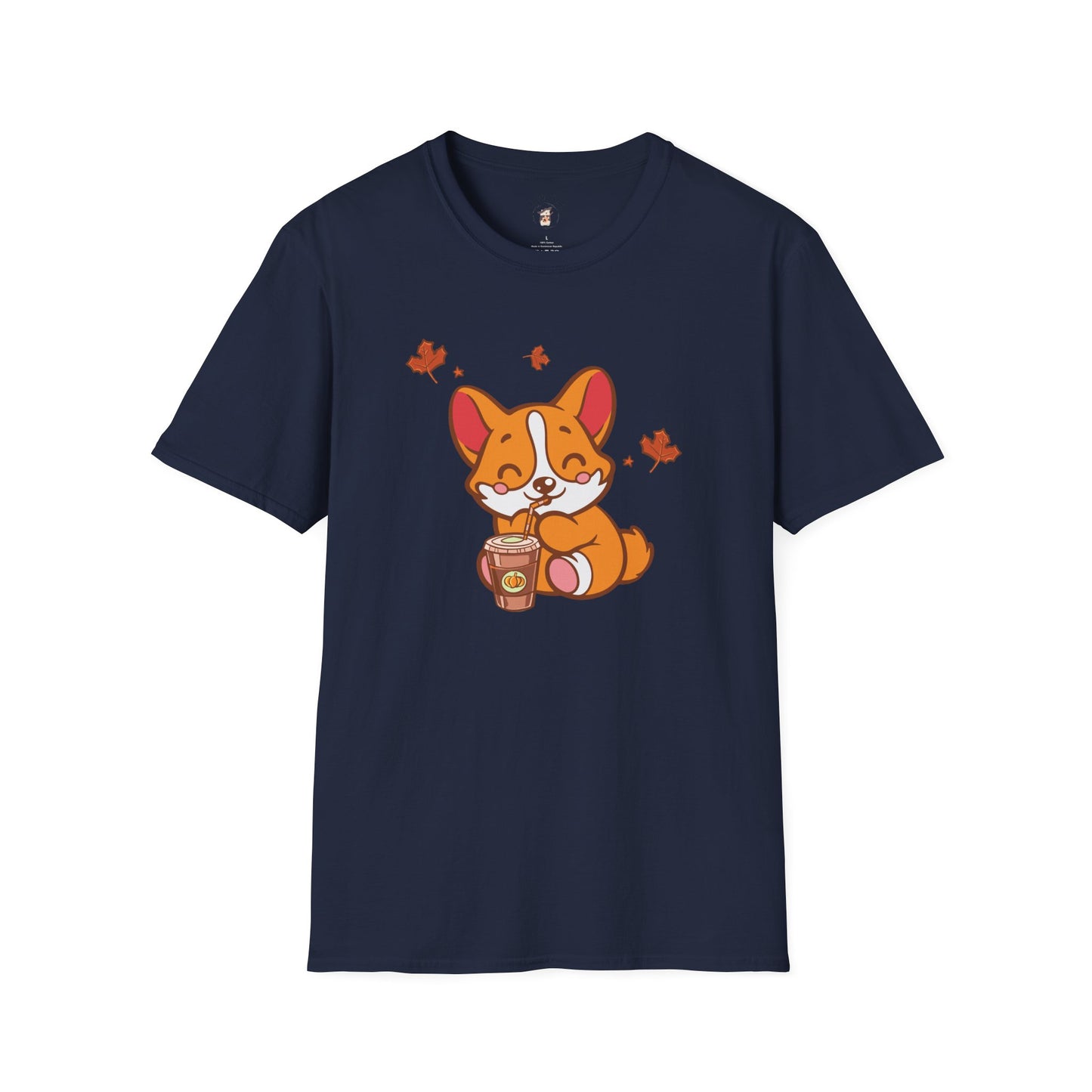 Cute Corgi, Coffee Lover tee Shirt, Halloween Fall