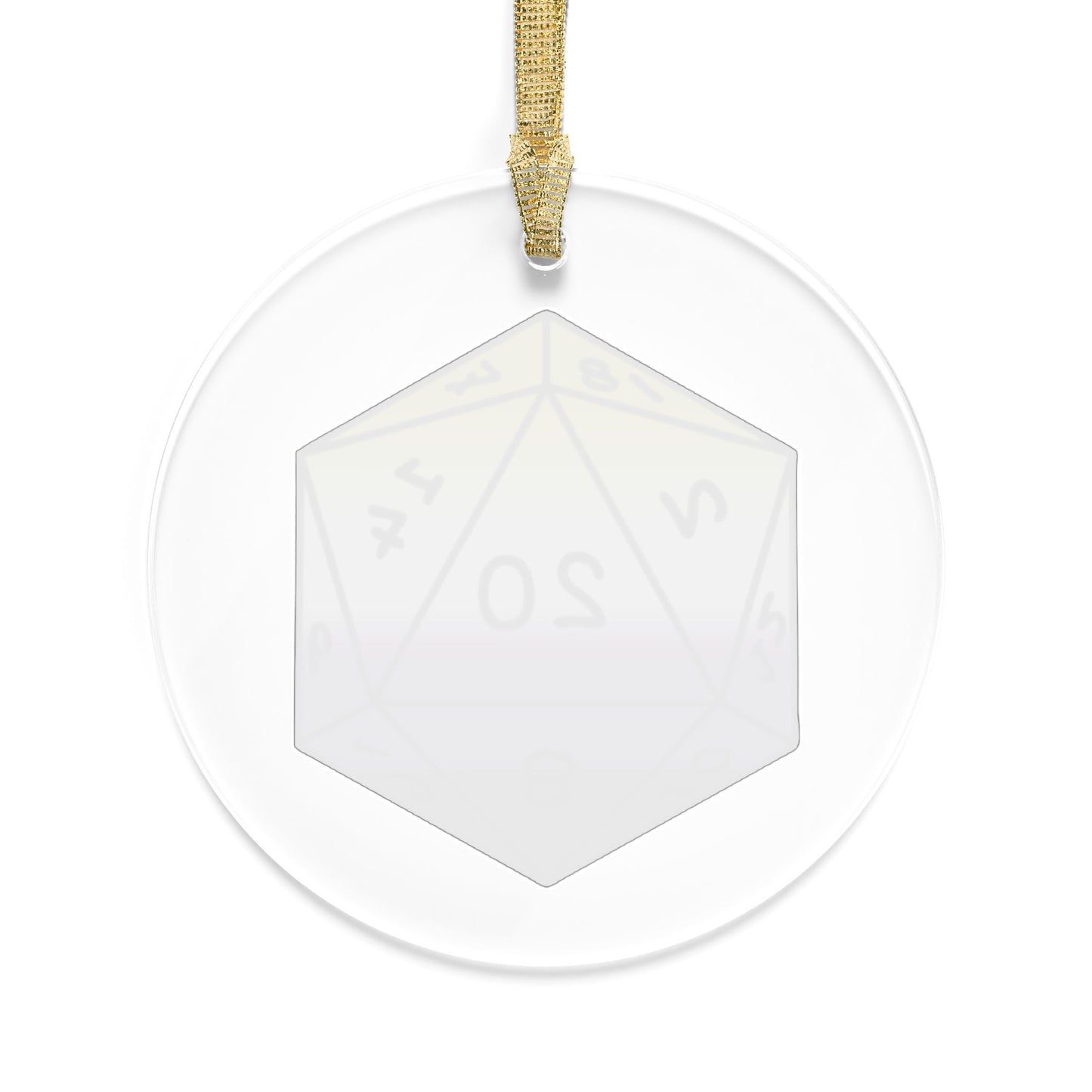 D20 Non-Binary Pride Flag Christmas Tree LGBTQ+ Ornament Window Decoration Acrylic