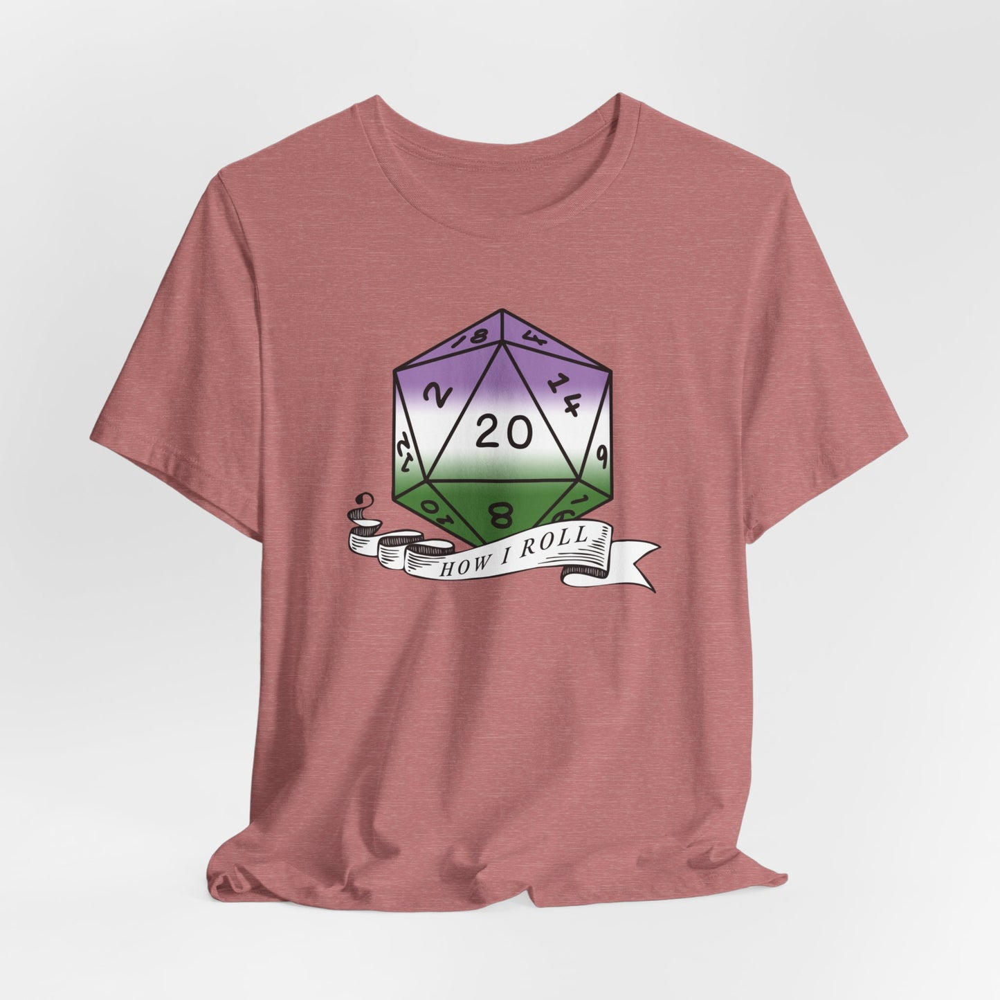 Genderqueer Pride | This Is How I Roll | D20 Pride Unisex T-Shirt