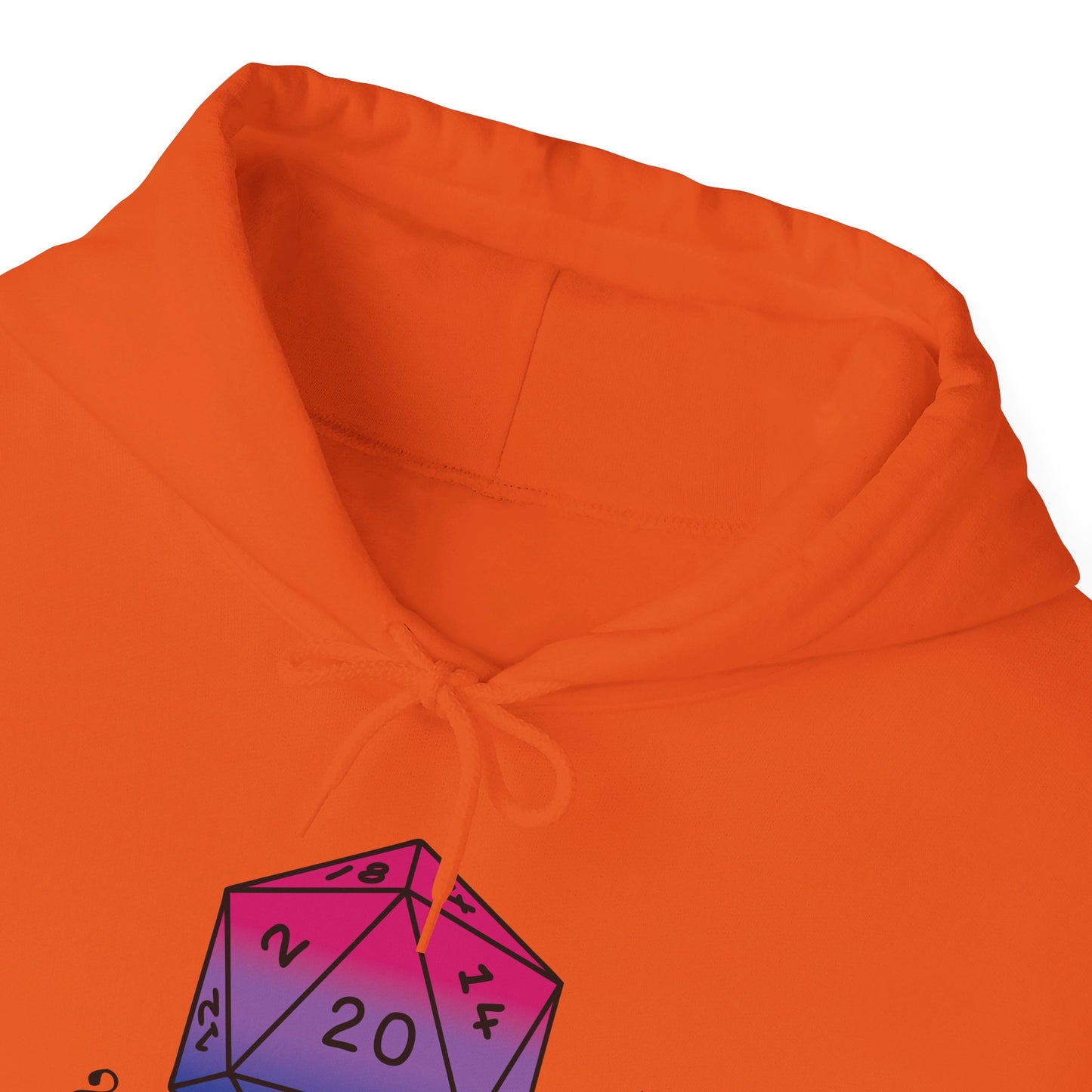 Nerdy Bisexual Pride | How I Roll | Pride Flag D20 Hoodie | Unisex Heavy Blend™ Hooded Sweatshirt