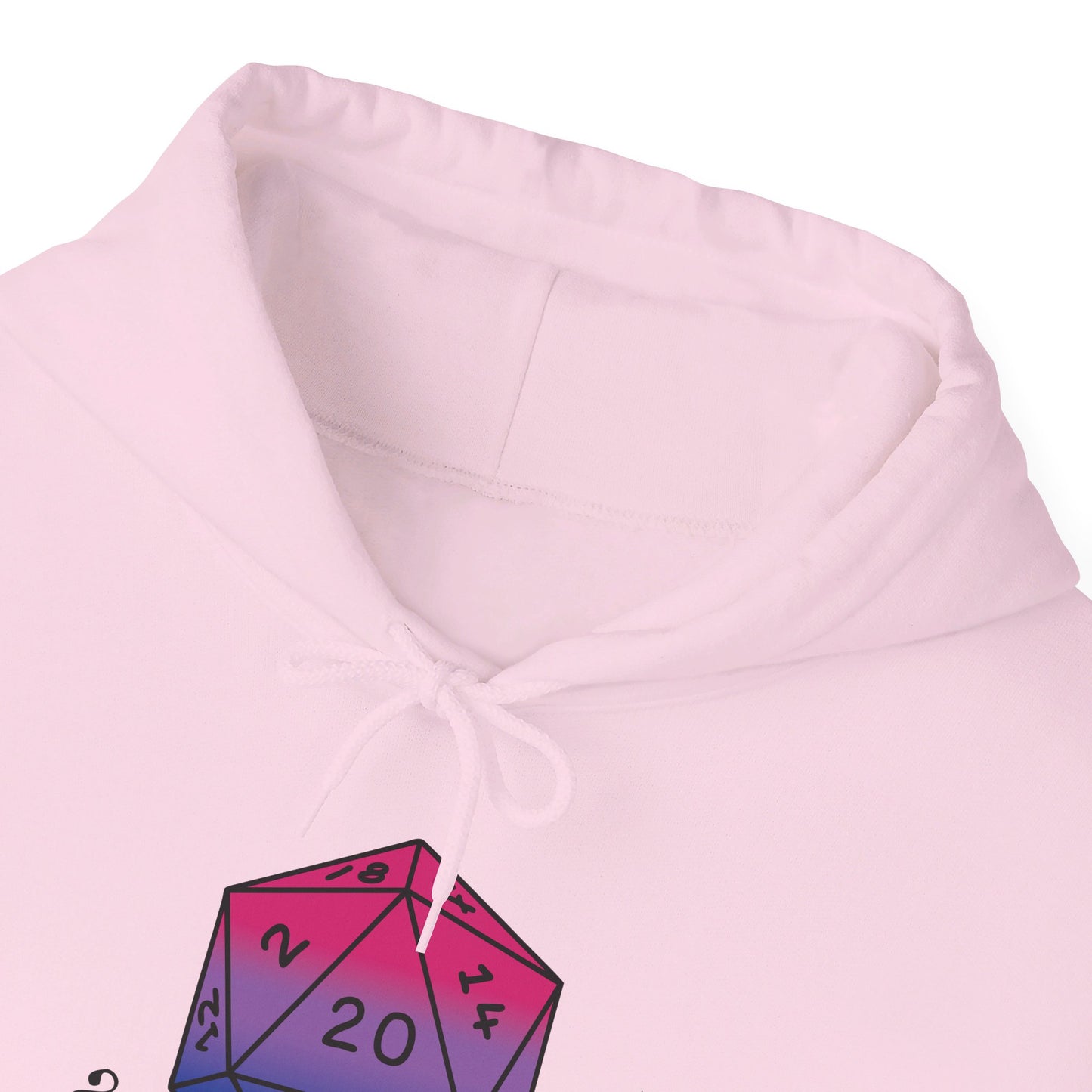 Nerdy Bisexual Pride | How I Roll | Pride Flag D20 Hoodie | Unisex Heavy Blend™ Hooded Sweatshirt