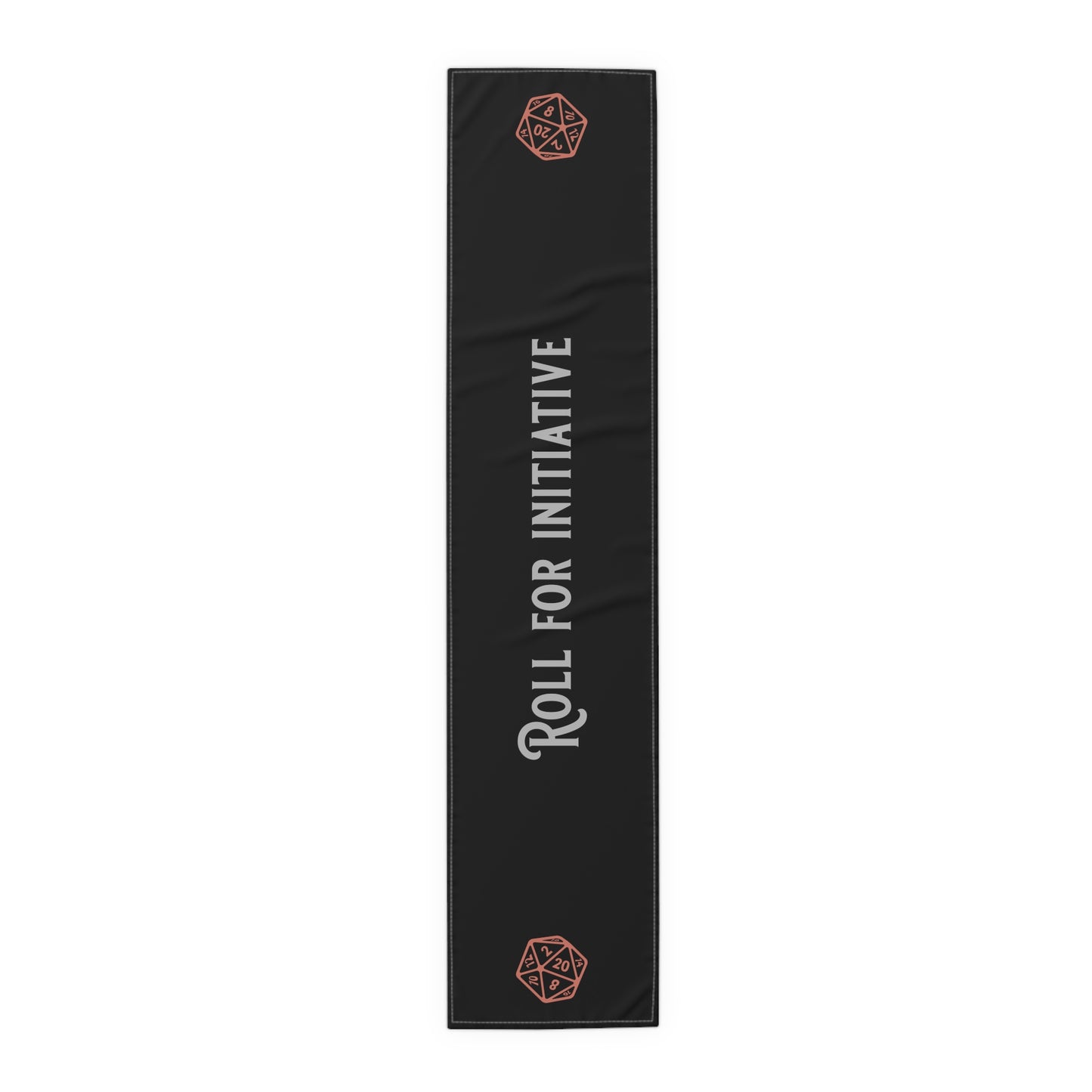 D20 Roll For Initiative Table Runner, Game Night, DnD Table. Gaming Table, (Cotton, Poly)