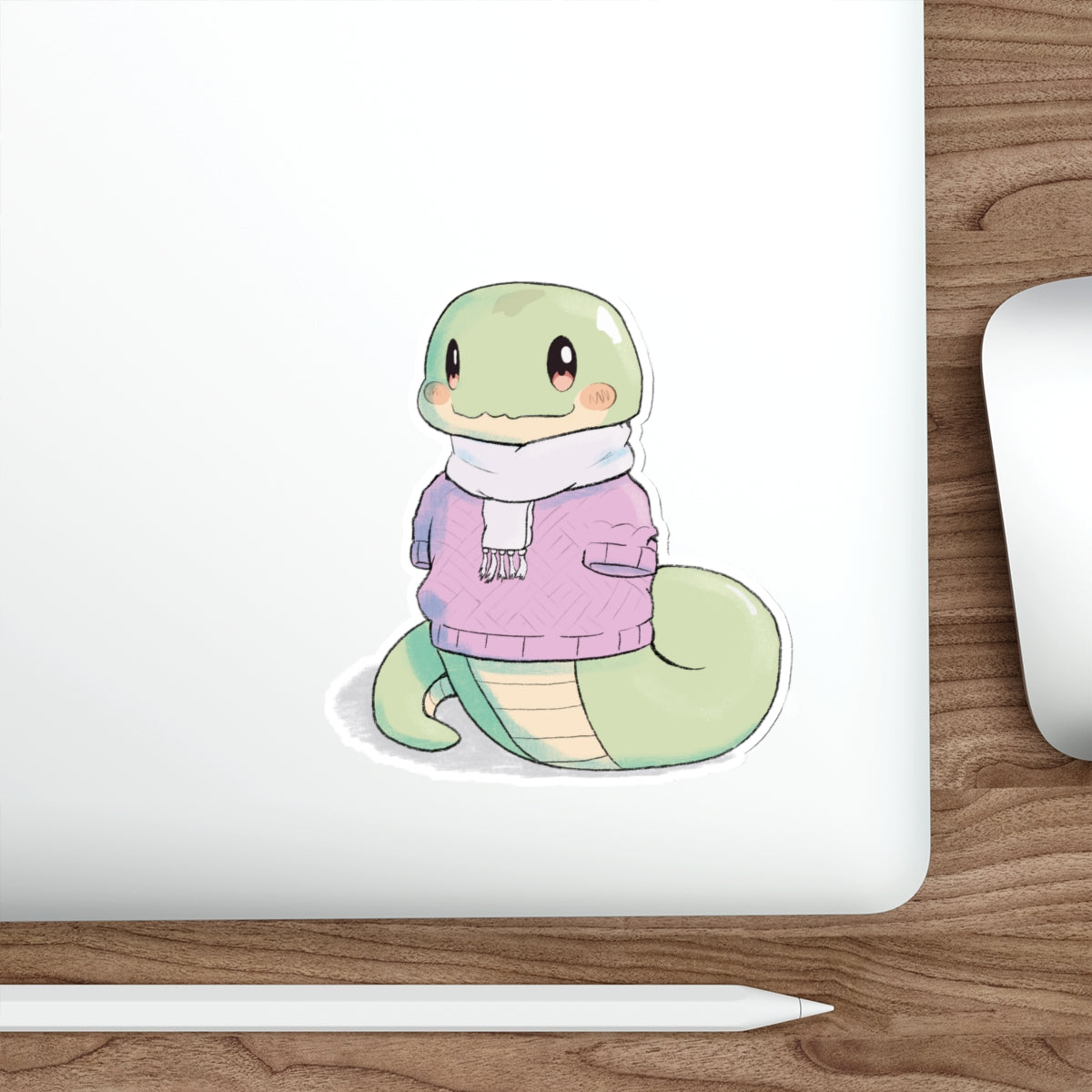 Cute Snake Die-Cut Sticker