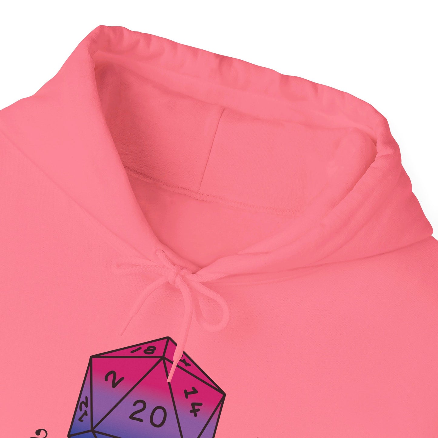 Nerdy Bisexual Pride | How I Roll | Pride Flag D20 Hoodie | Unisex Heavy Blend™ Hooded Sweatshirt