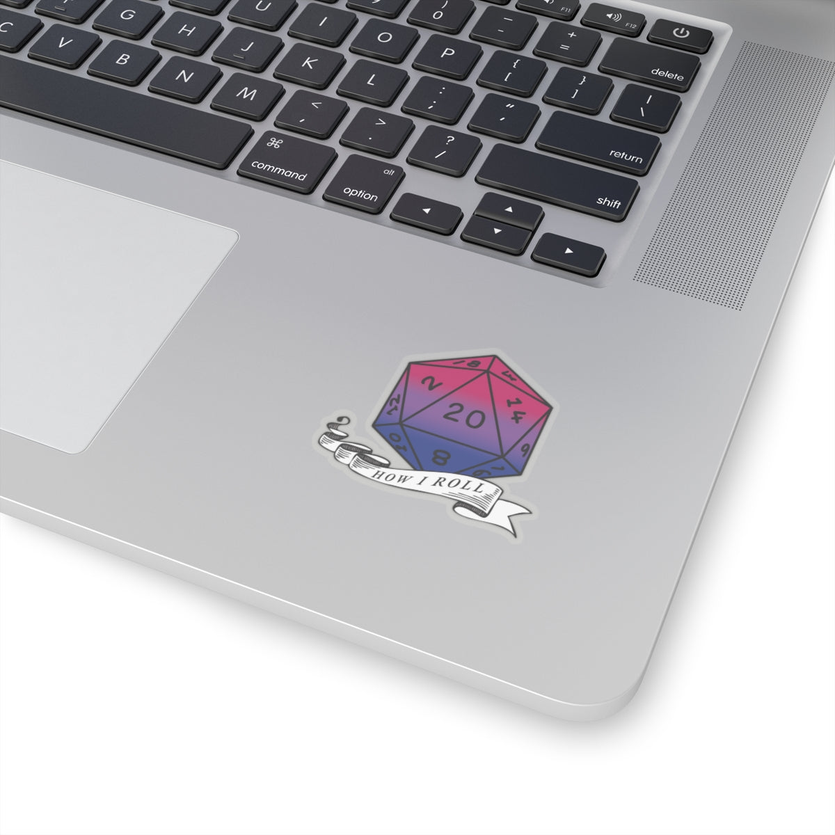 Bisexual Flag PRIDE D20 |This is How I Roll Sticker