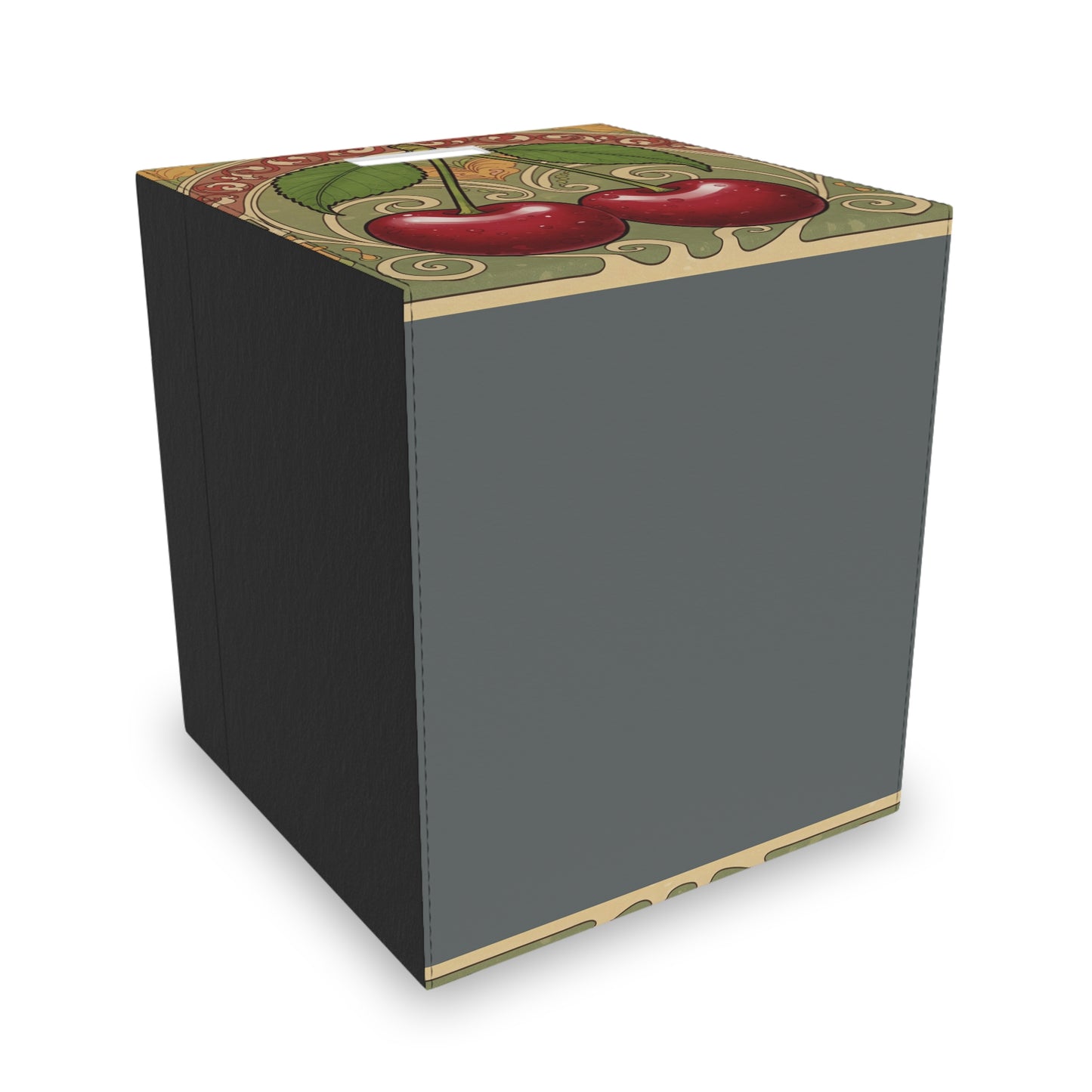 Felt Storage Box, Cherry Art Nouveau Design Home Organizer, Classy Stylish Decorative Solution, Apartment College Dorm Dormitory, Functional