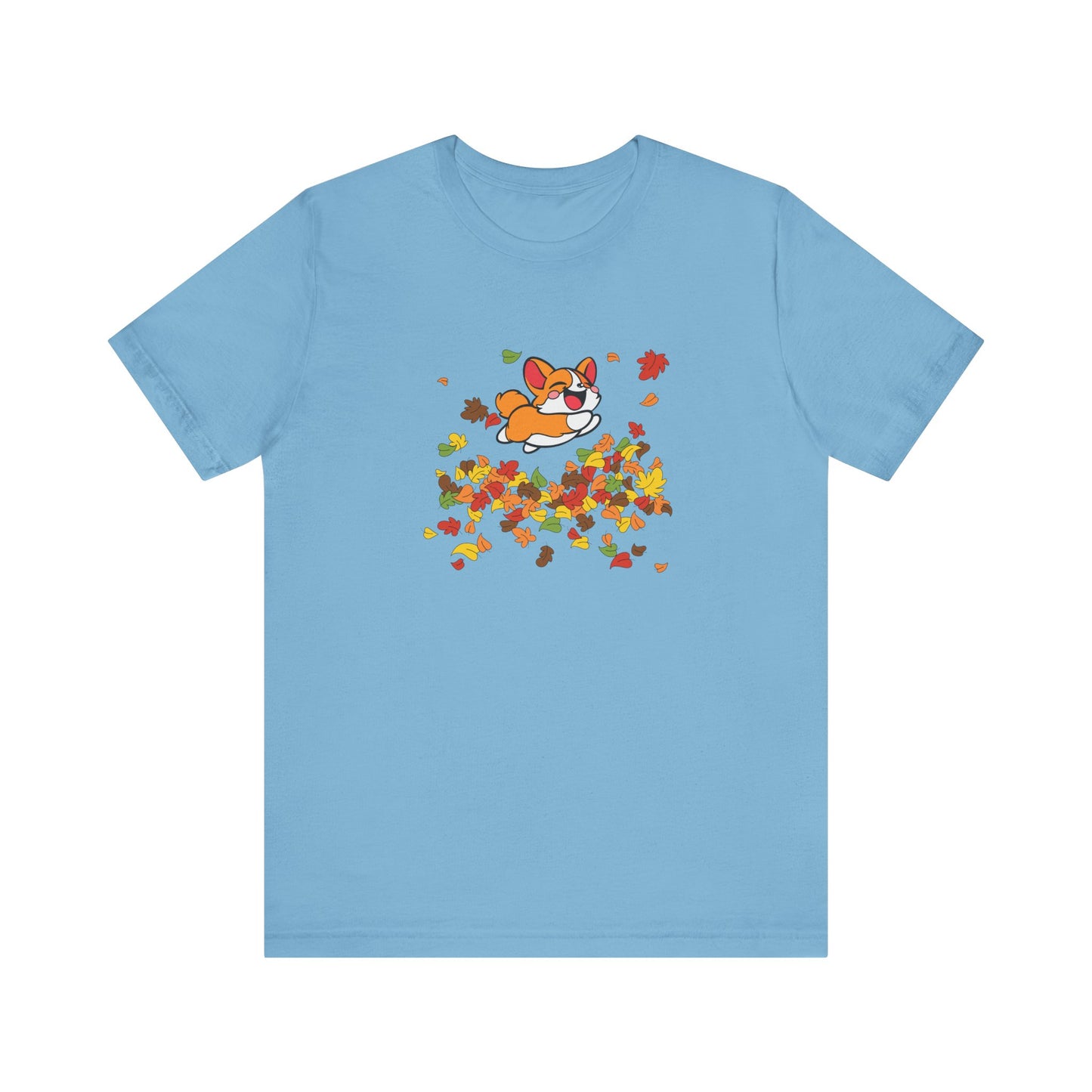 Cute Corgi Fall Autumn Leaves T-Shirt