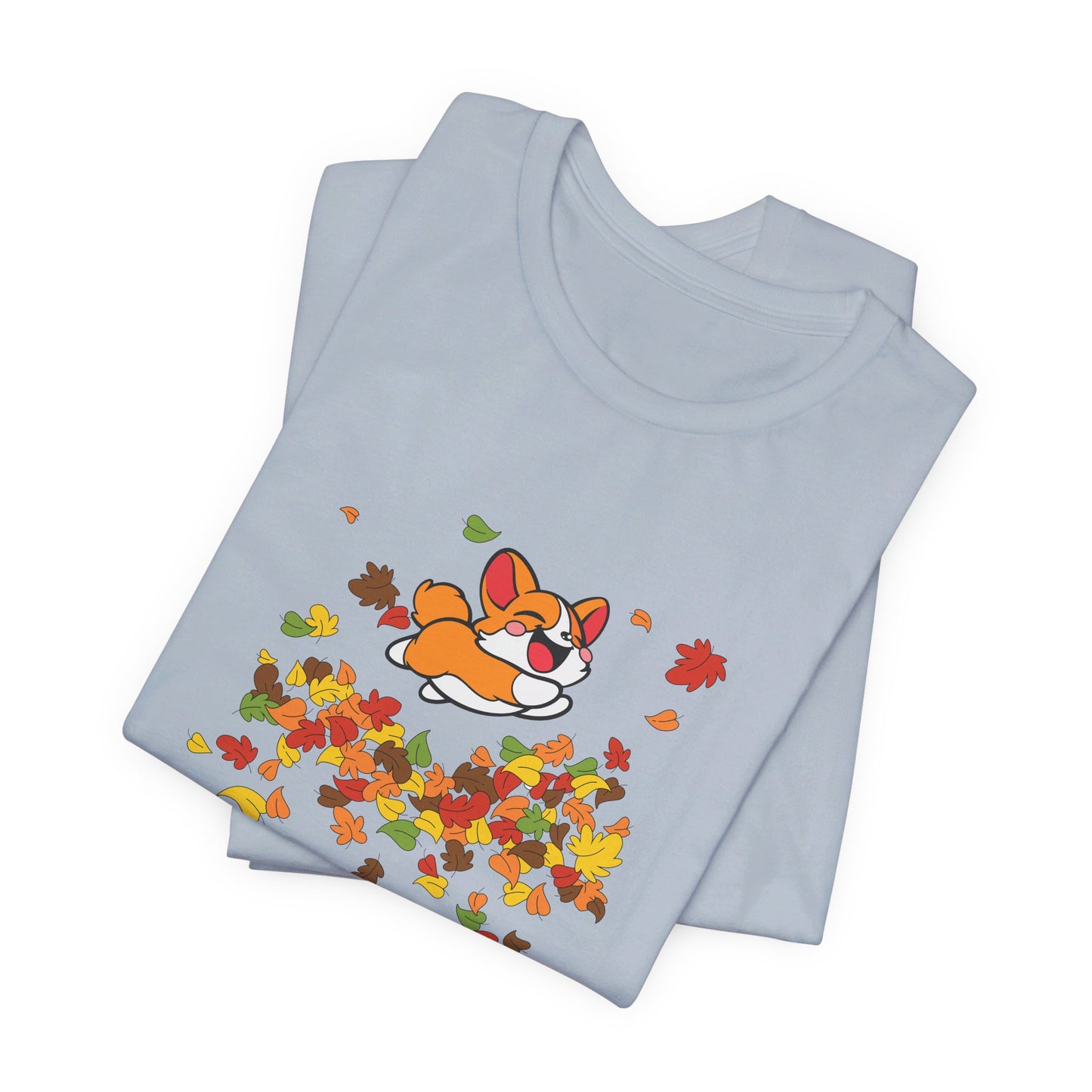 Cute Corgi Fall Autumn Leaves T-Shirt