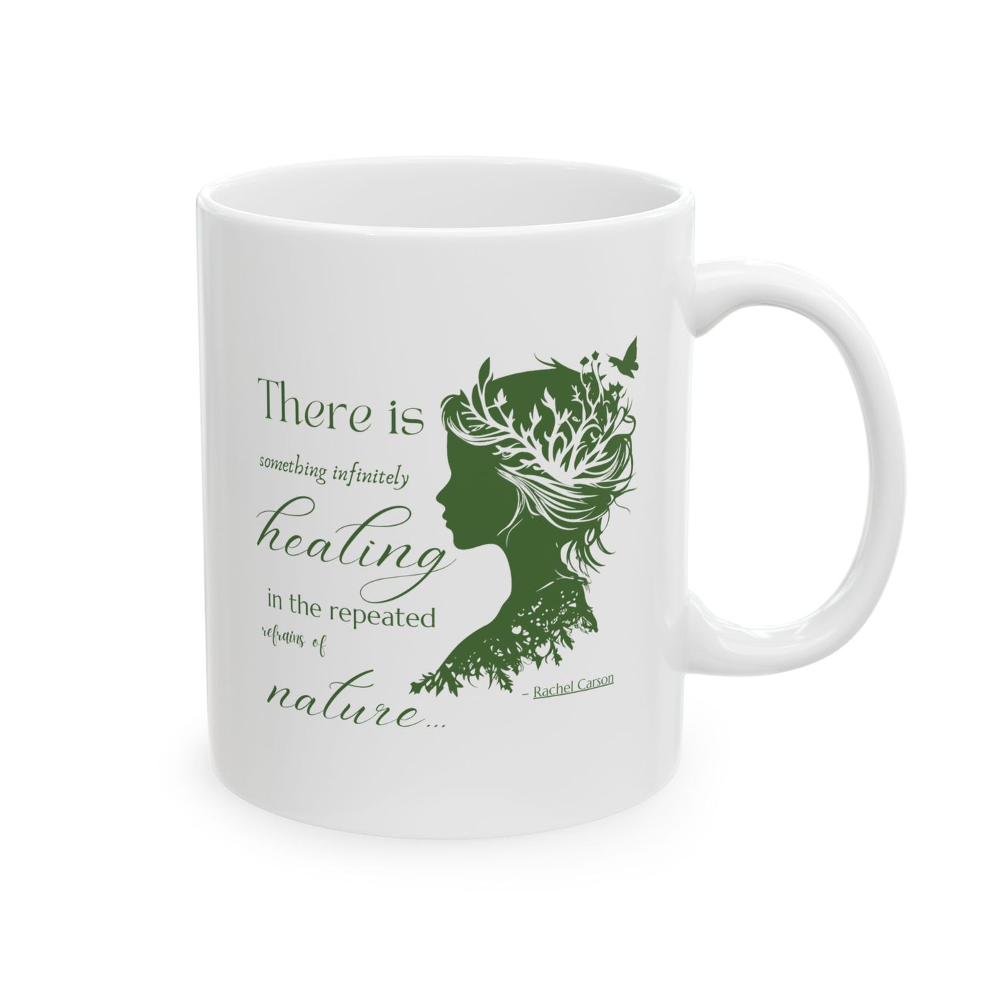 Mother Nature, Environmentallist, Rachel Carson, Nature Lover Ceramic Coffee Mug, (11oz, 15oz)