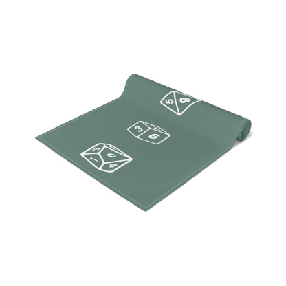 Sage Green D20 Table Runner, Game Night, TTRPG Decorations, Dungeons & Dragons Tabletop Games, Wedding Decor