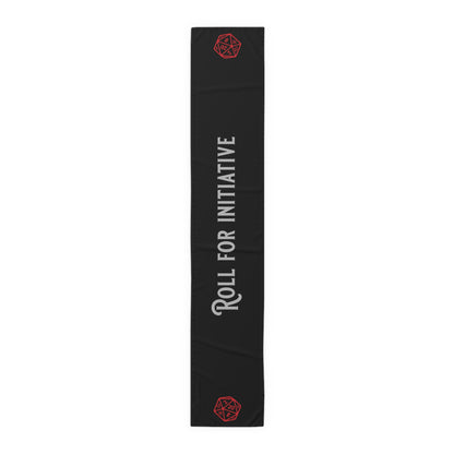 D20 Roll For Initiative Table Runner, Game Night, DnD Table. Gaming Table,  (Cotton, Poly)