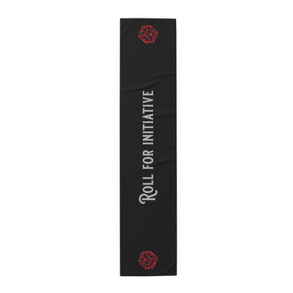 D20 Roll For Initiative Table Runner, Game Night, DnD Table. Gaming Table,  (Cotton, Poly)