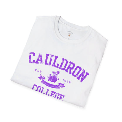 Halloween College T-Shirt - Cauldron College Unisex Softstyle T-Shirt