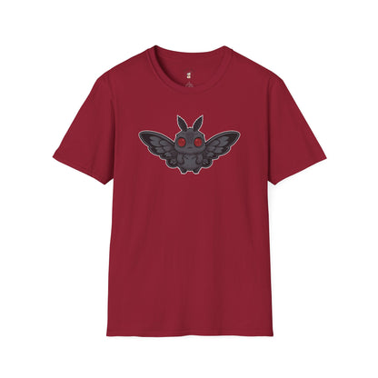 Cute Chibi Mothman T-Shirt, Cryptid Fan Shirt, Horror Graphic Tee, Halloween Gift for Cryptid Enthusiasts, Unisex Softstyle Shirt