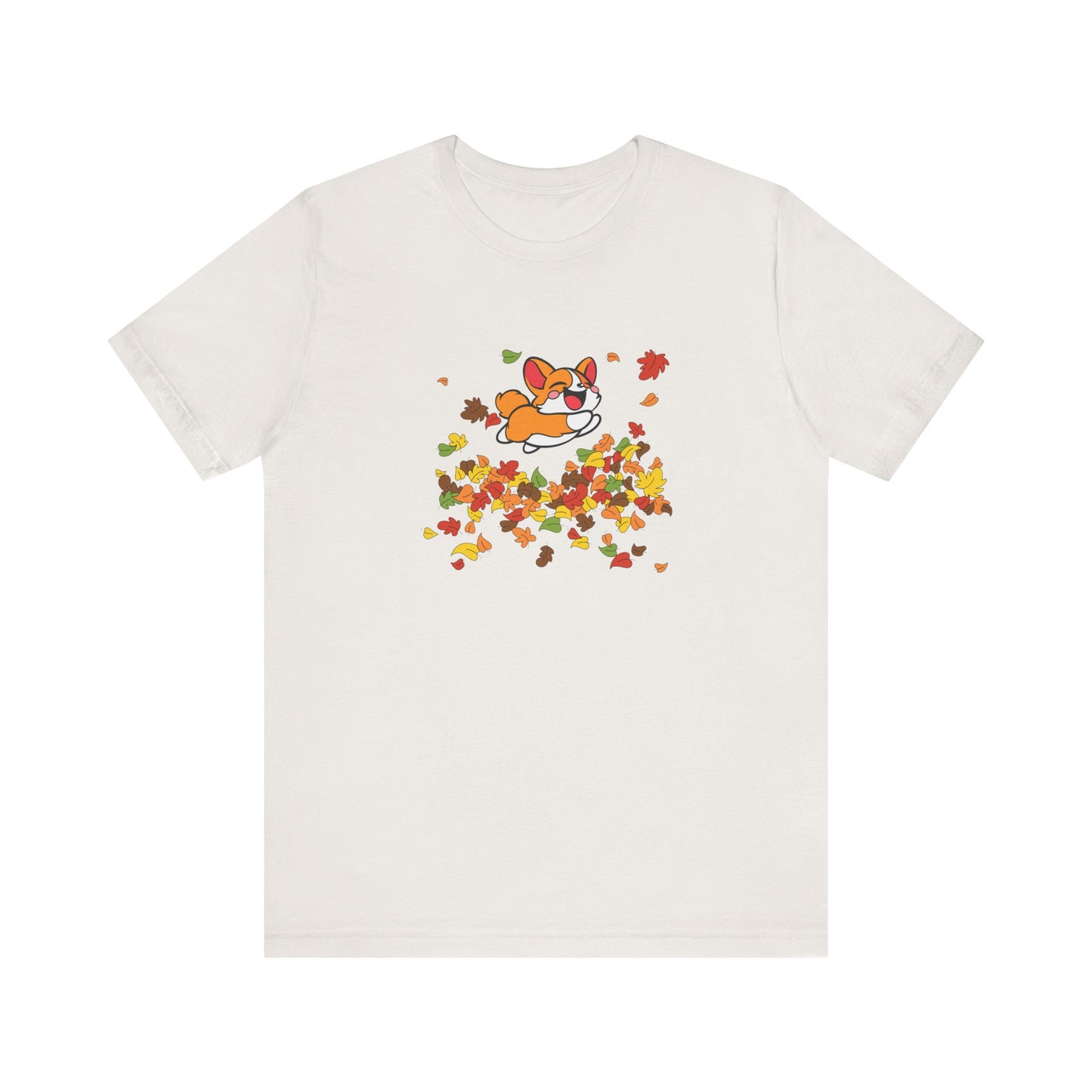 Cute Corgi Fall Autumn Leaves T-Shirt