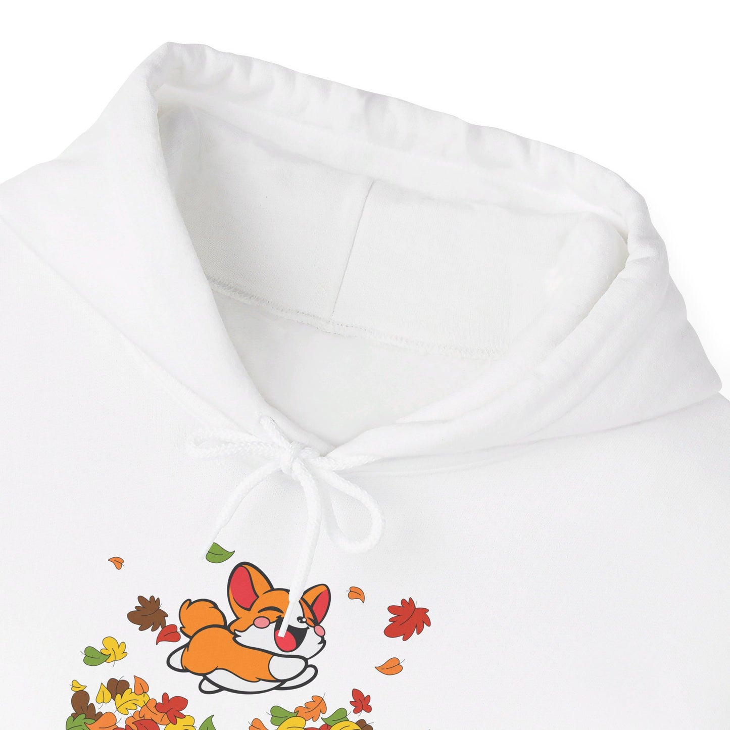 Cute Corgi Fall Autumn Leaves Hoodie